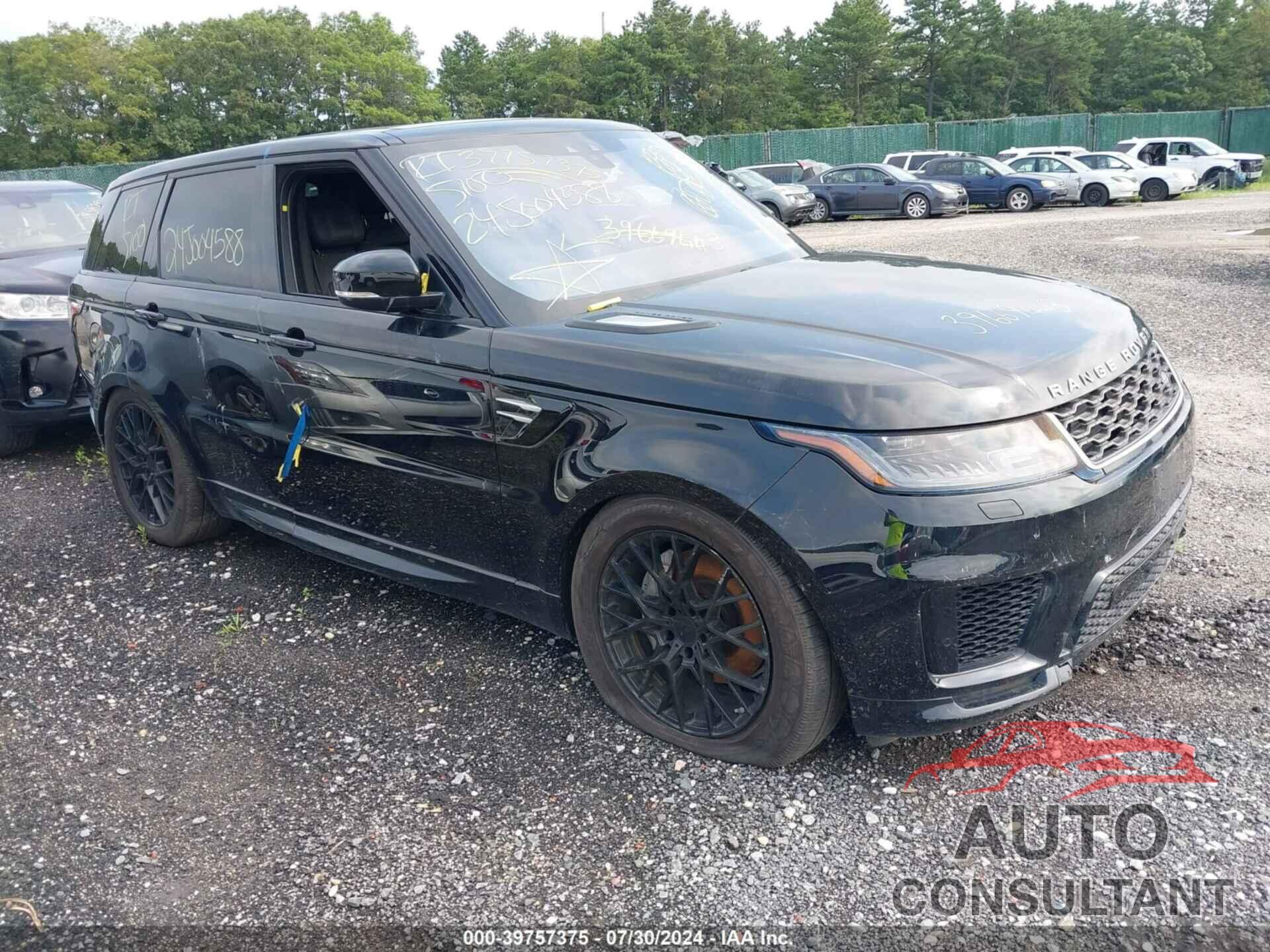 LAND ROVER RANGE ROVER SPORT 2019 - SALWR2RV2KA826199