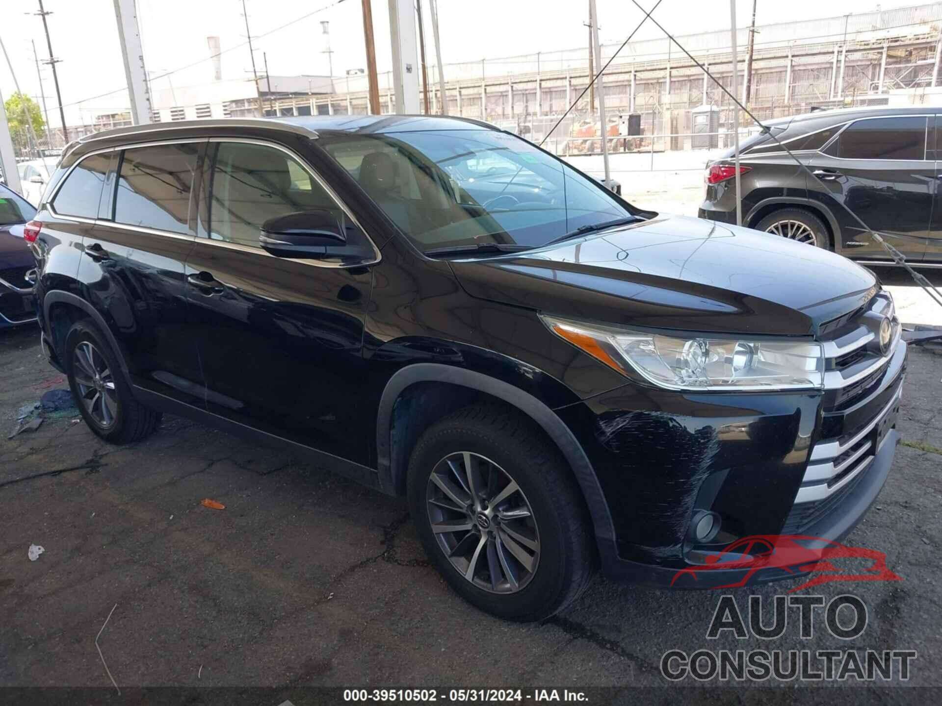 TOYOTA HIGHLANDER 2019 - 5TDKZRFH3KS560630