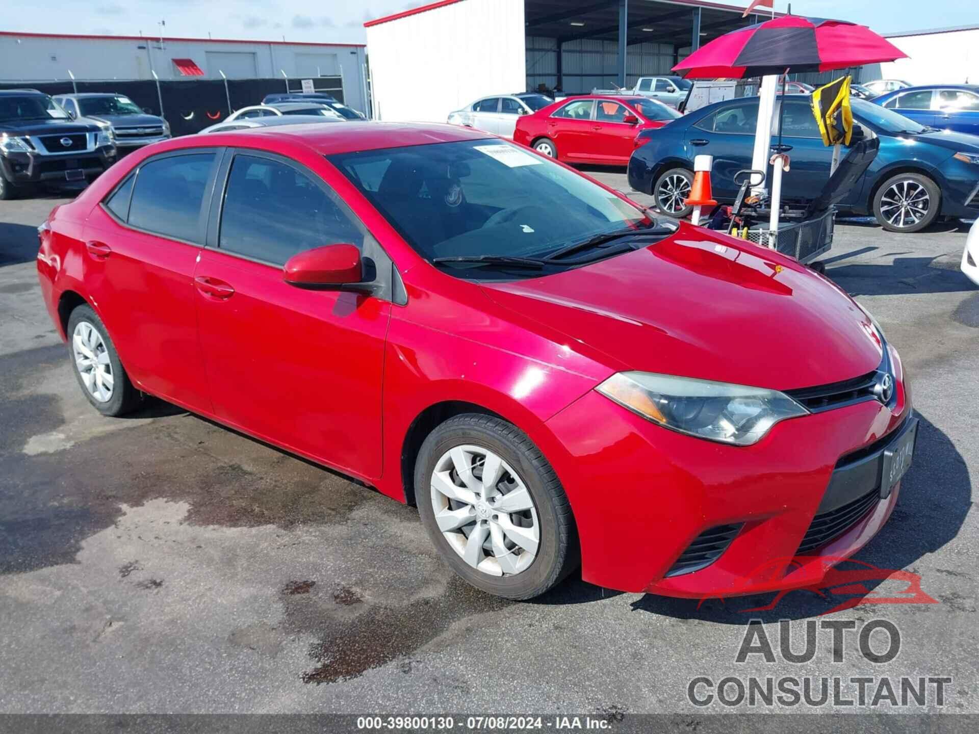 TOYOTA COROLLA 2016 - 2T1BURHE5GC671312
