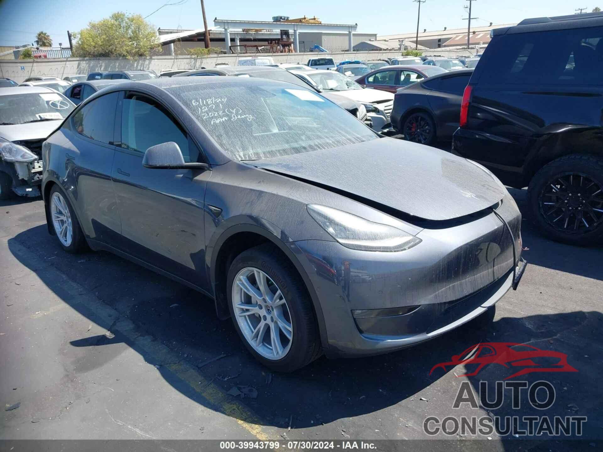 TESLA MODEL Y 2022 - 7SAYGDEE5NF508101