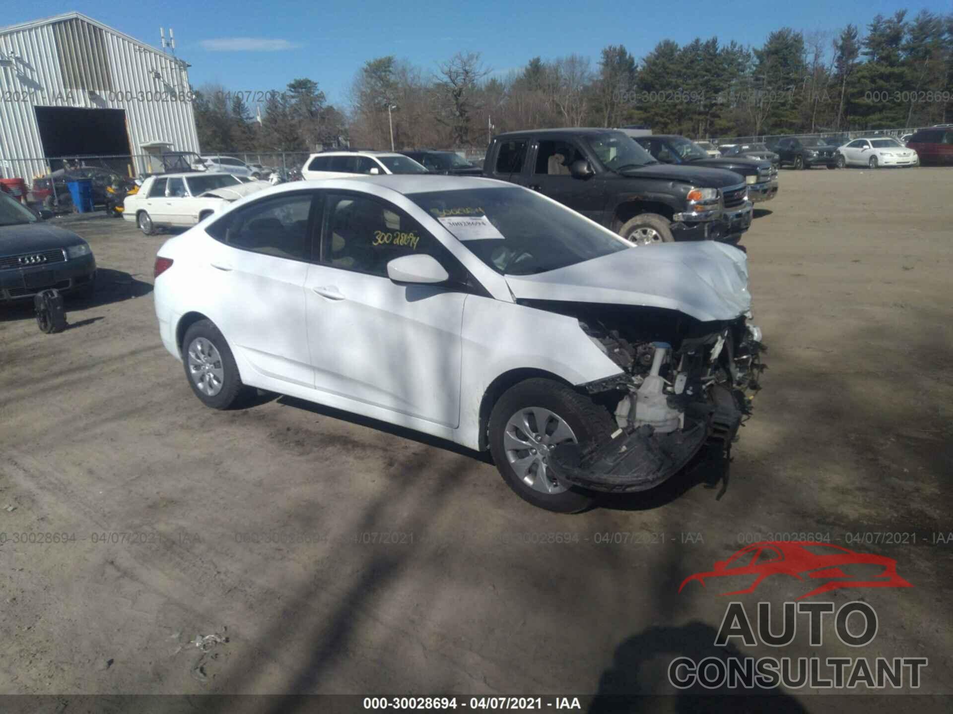 HYUNDAI ACCENT 2016 - KMHCT4AE8GU078806
