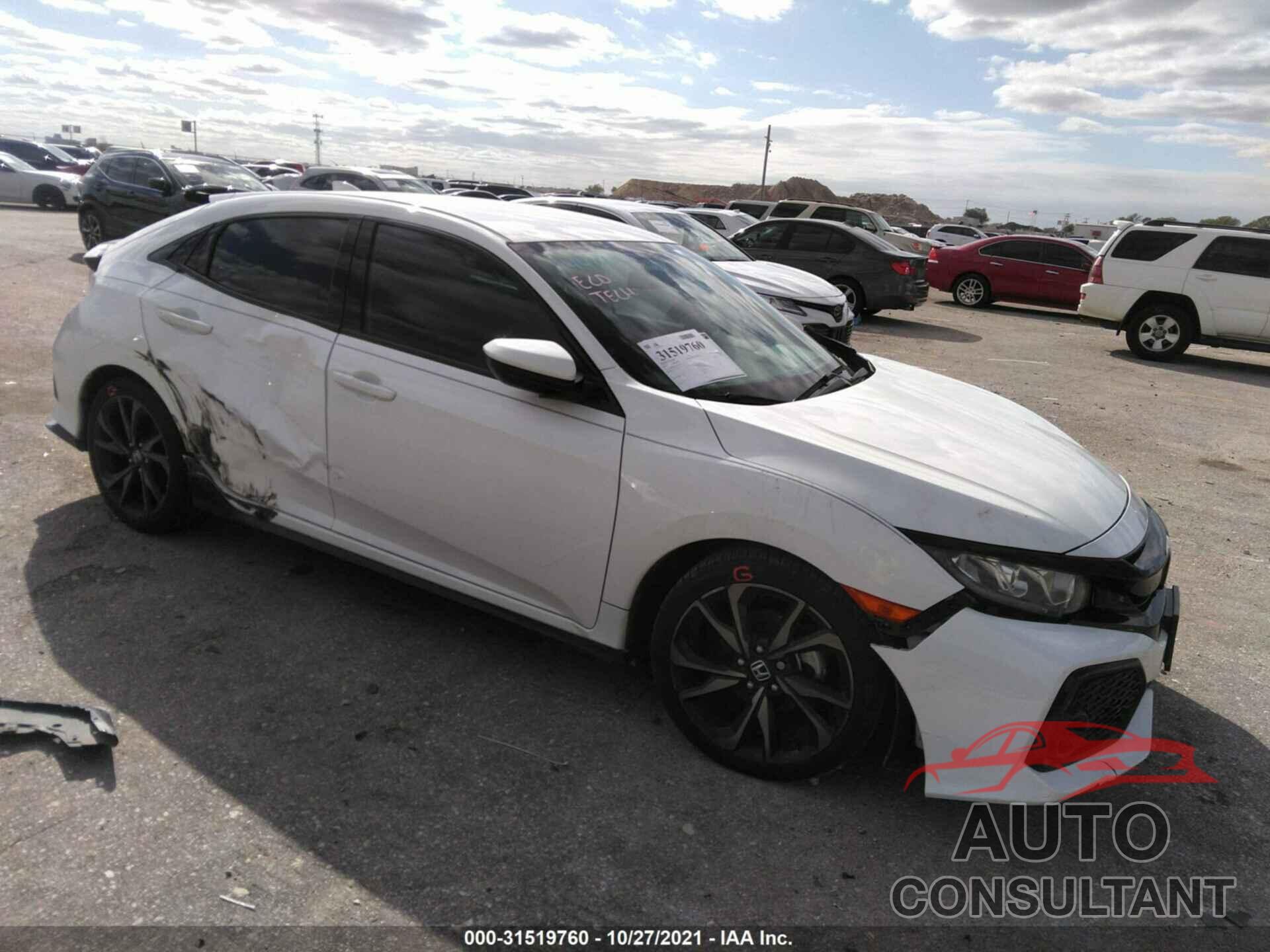 HONDA CIVIC HATCHBACK 2017 - SHHFK7H41HU207237