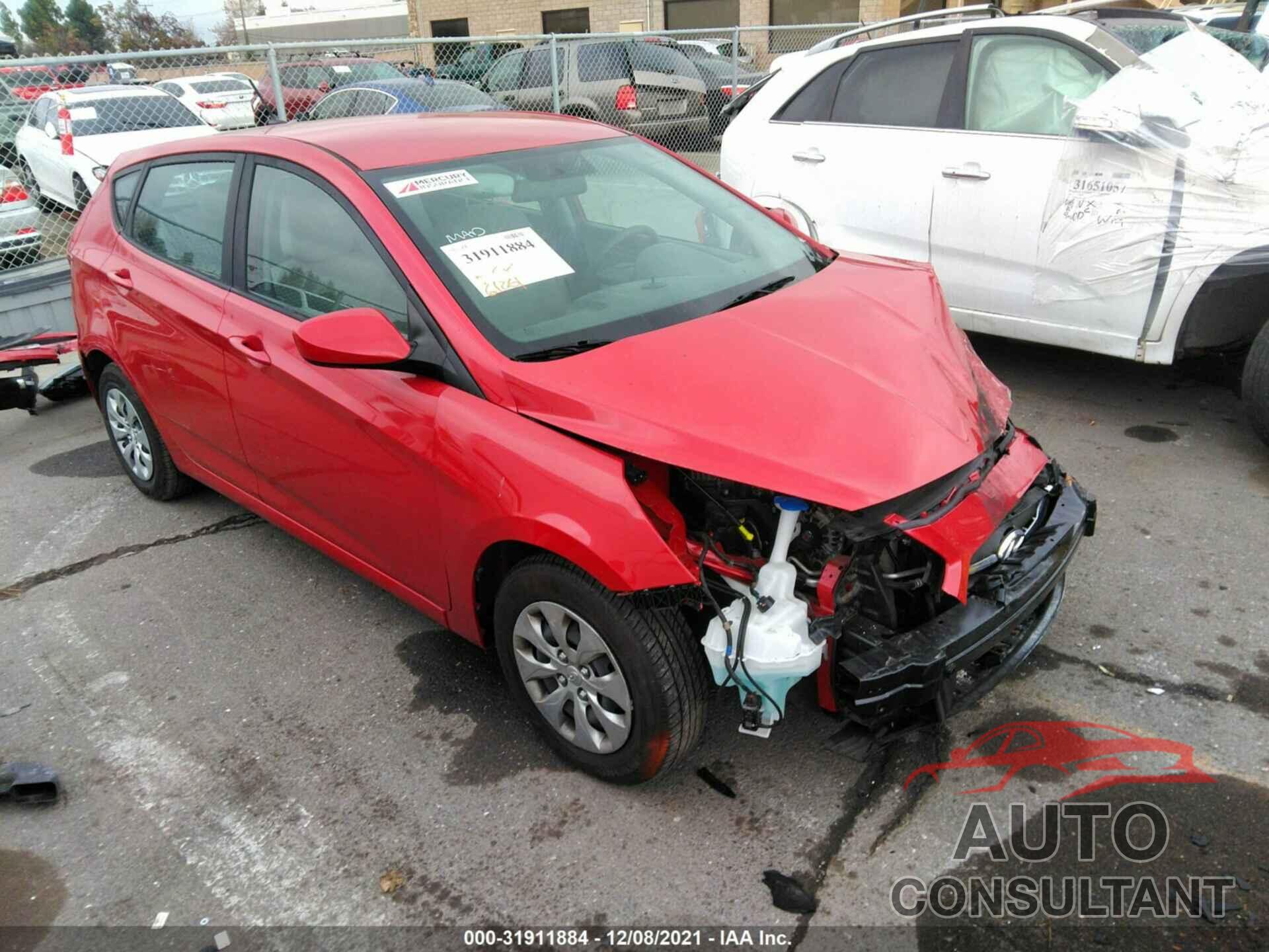 HYUNDAI ACCENT 2017 - KMHCT5AEXHU326500