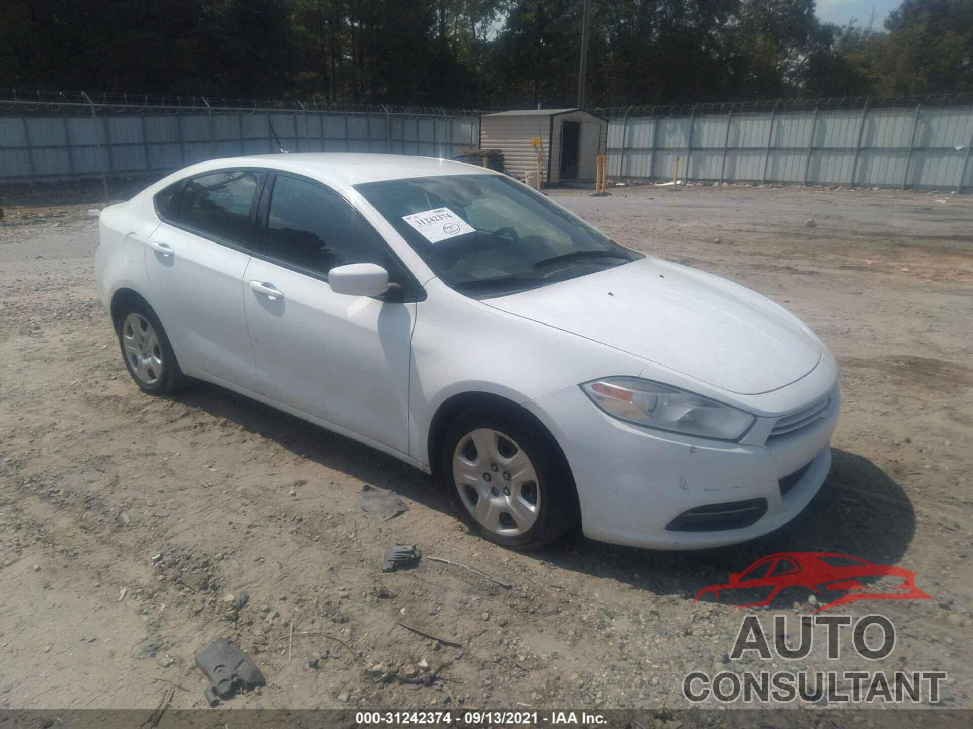 DODGE DART 2016 - 1C3CDFAAXGD624701