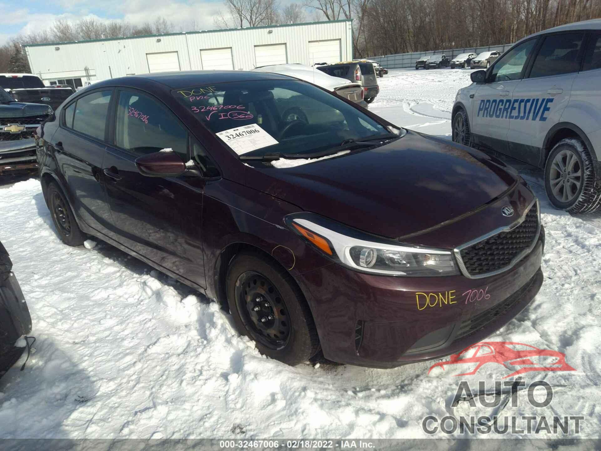 KIA FORTE 2017 - 3KPFK4A73HE043211