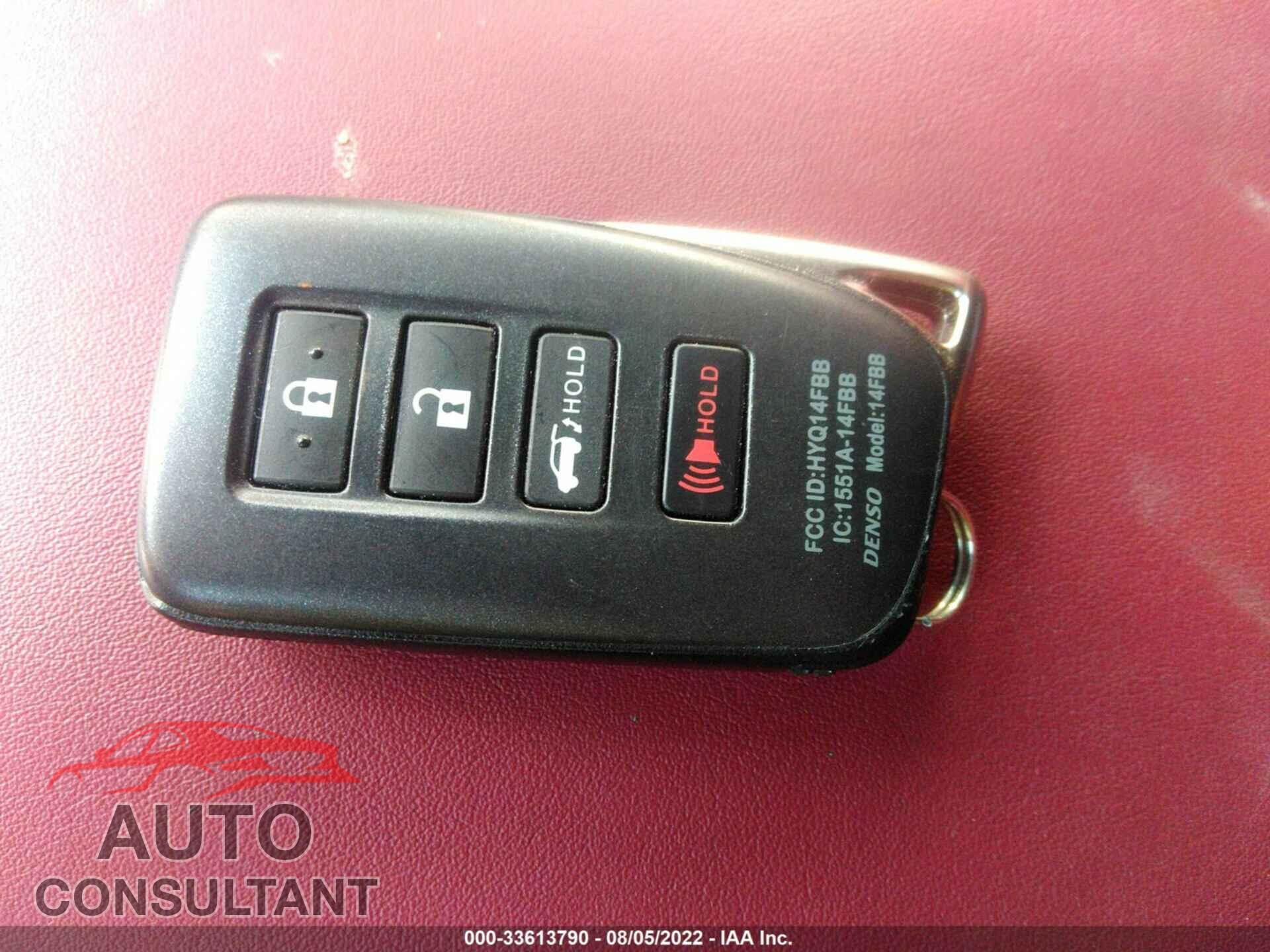LEXUS RX 2019 - 2T2BZMCA9KC196101