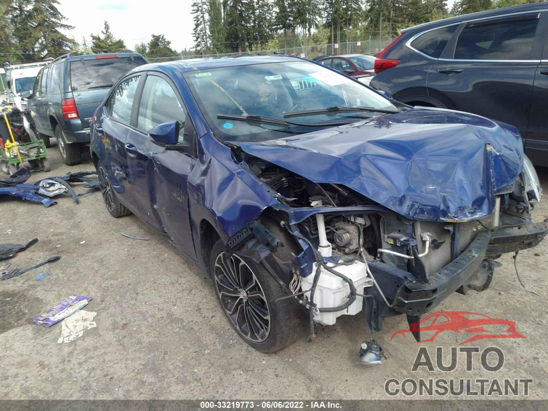 TOYOTA COROLLA 2016 - 2T1BURHE6GC719397