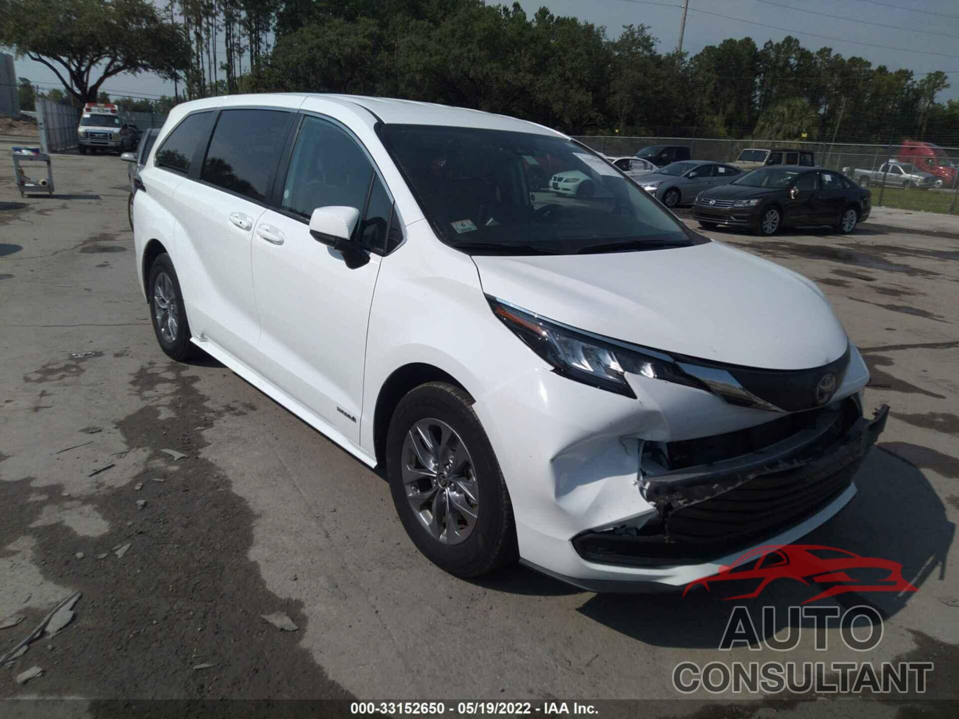 TOYOTA SIENNA 2021 - 5TDKRKEC0MS044810