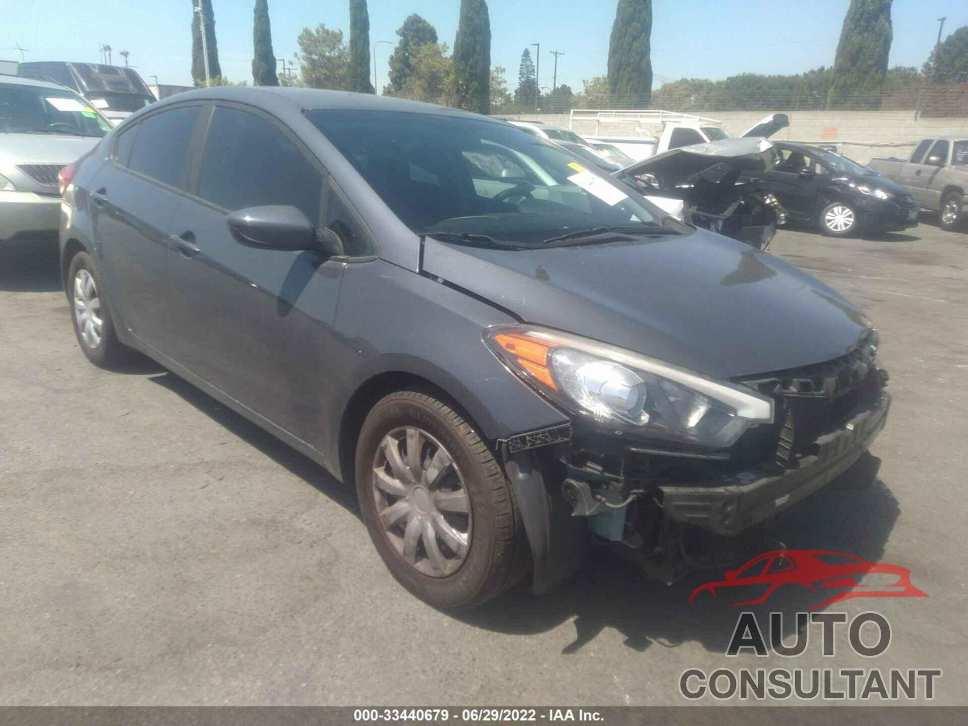 KIA FORTE 2016 - KNAFK4A62G5597810