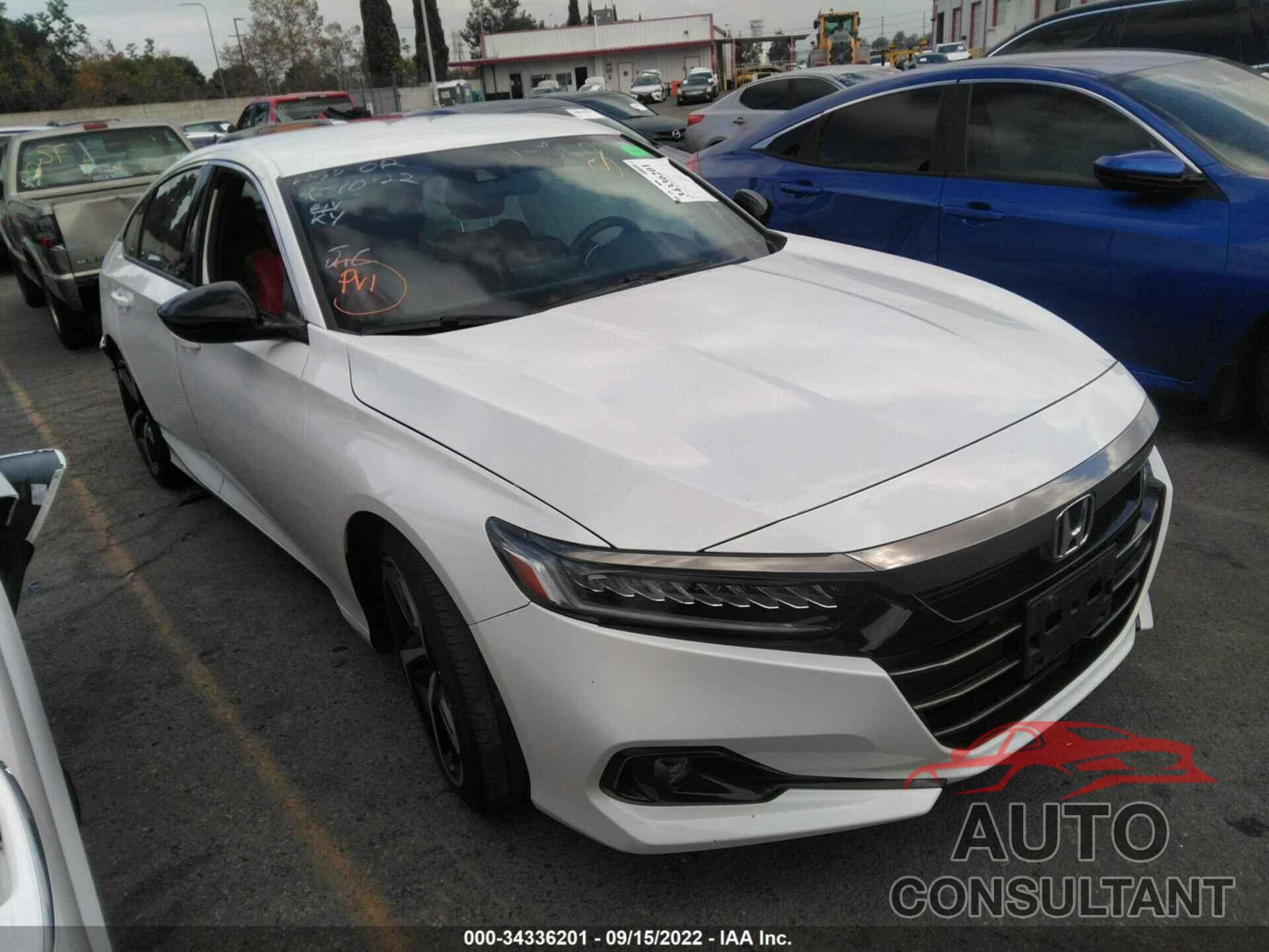 HONDA ACCORD SEDAN 2021 - 1HGCV1F30MA025603