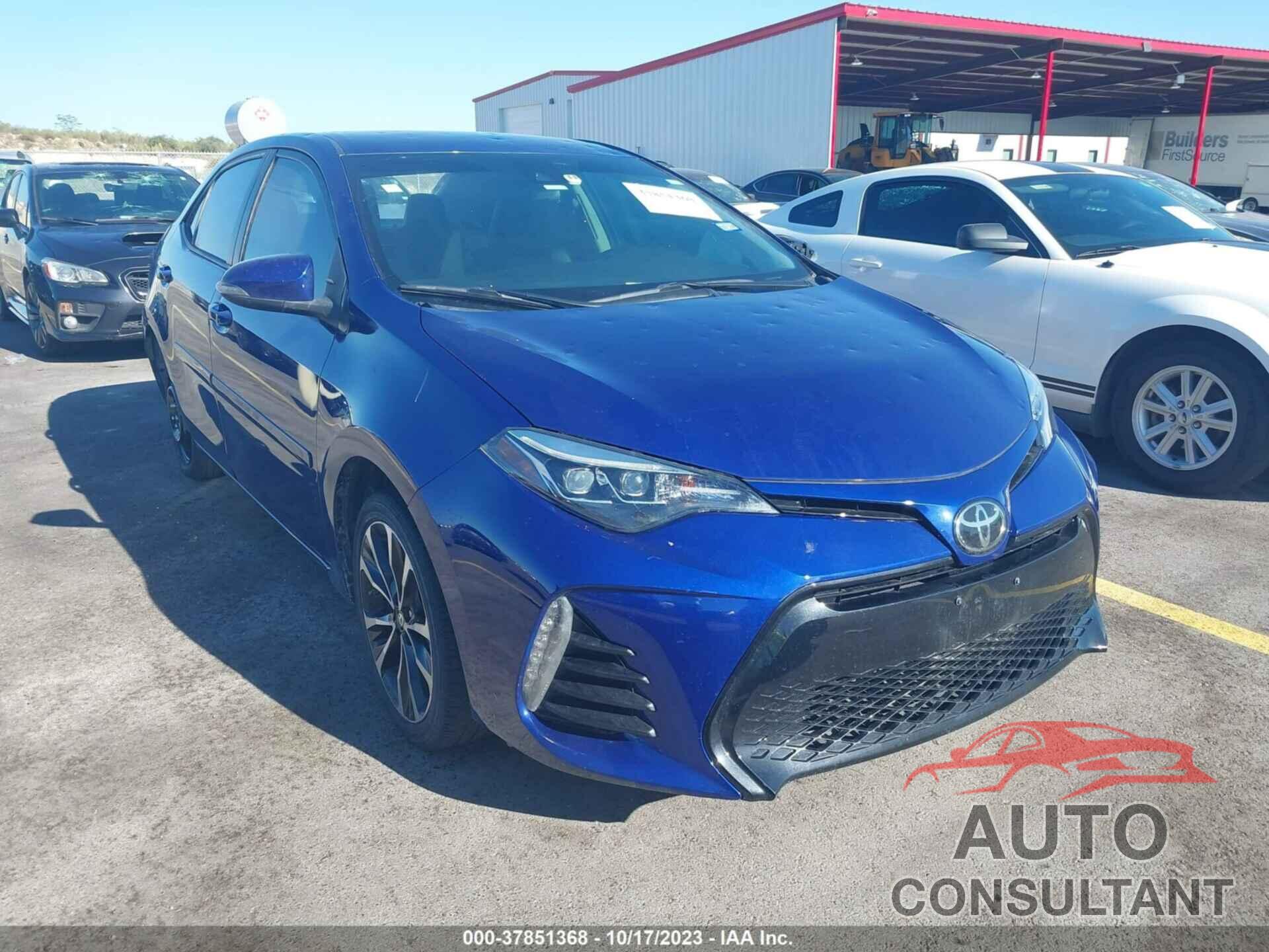 TOYOTA COROLLA 2019 - 5YFBURHE7KP865610