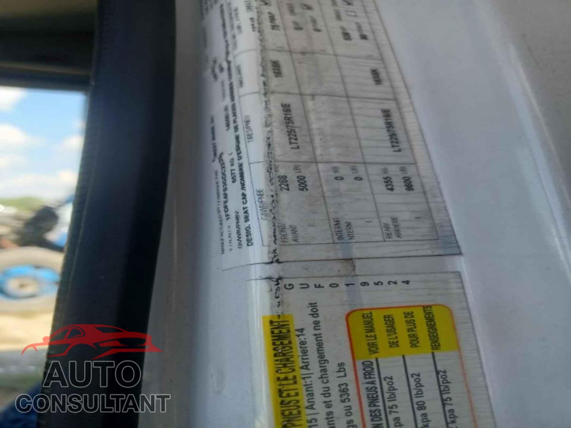 FORD E-450 CUTAWAY 2016 - 1FDFE4FS3GDC23398