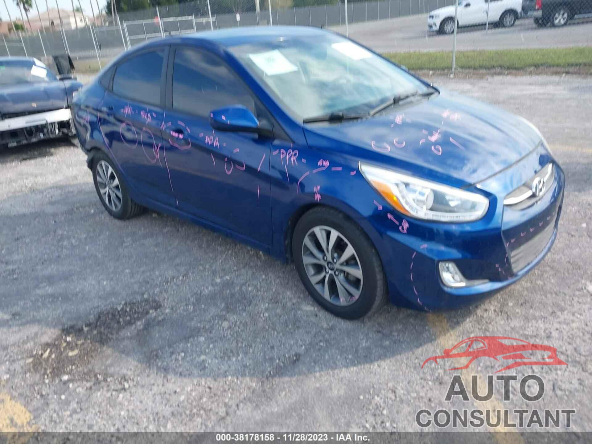 HYUNDAI ACCENT 2016 - KMHCU4AE1GU162463