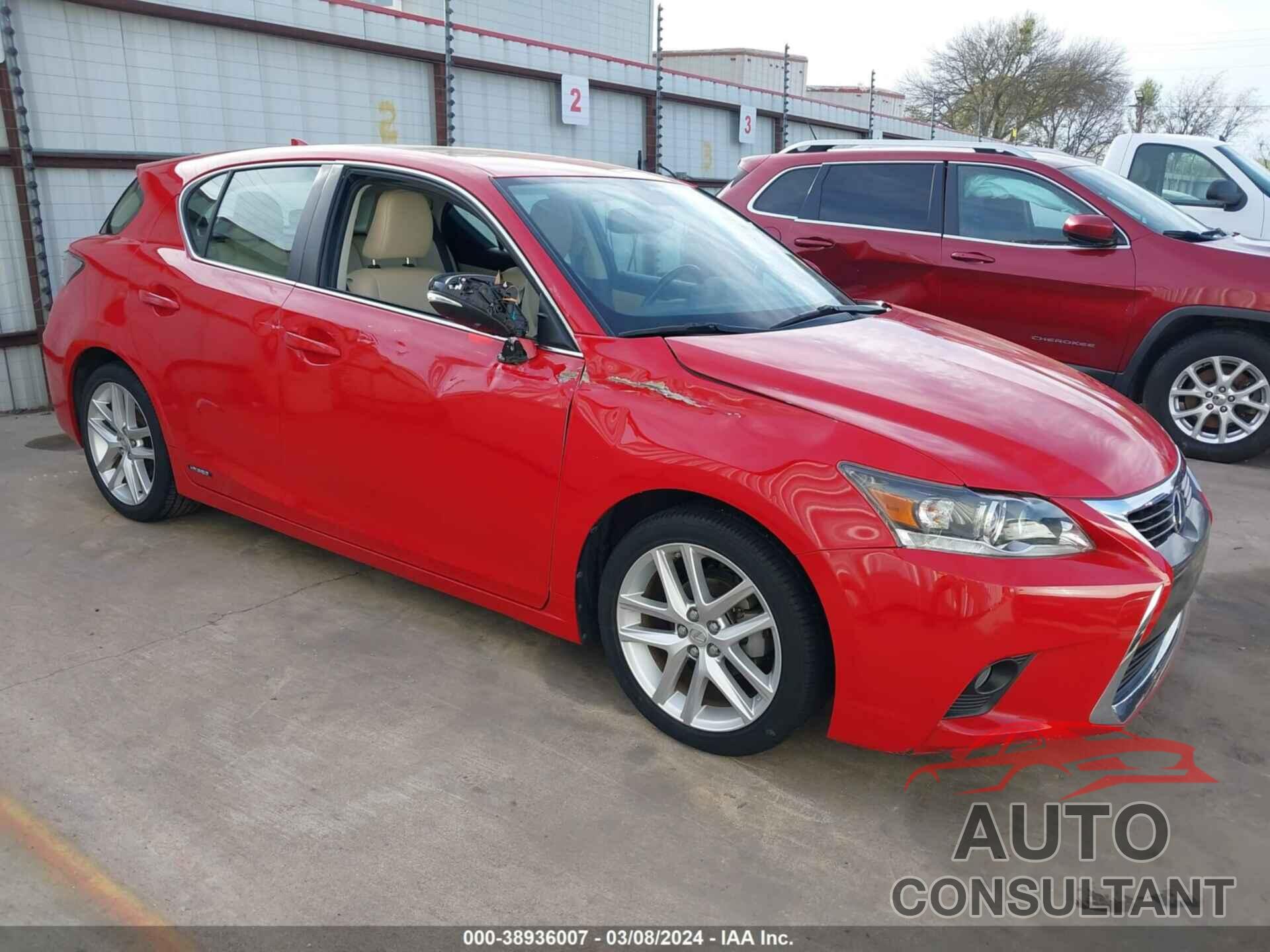 LEXUS CT 200H 2016 - JTHKD5BH7G2260342