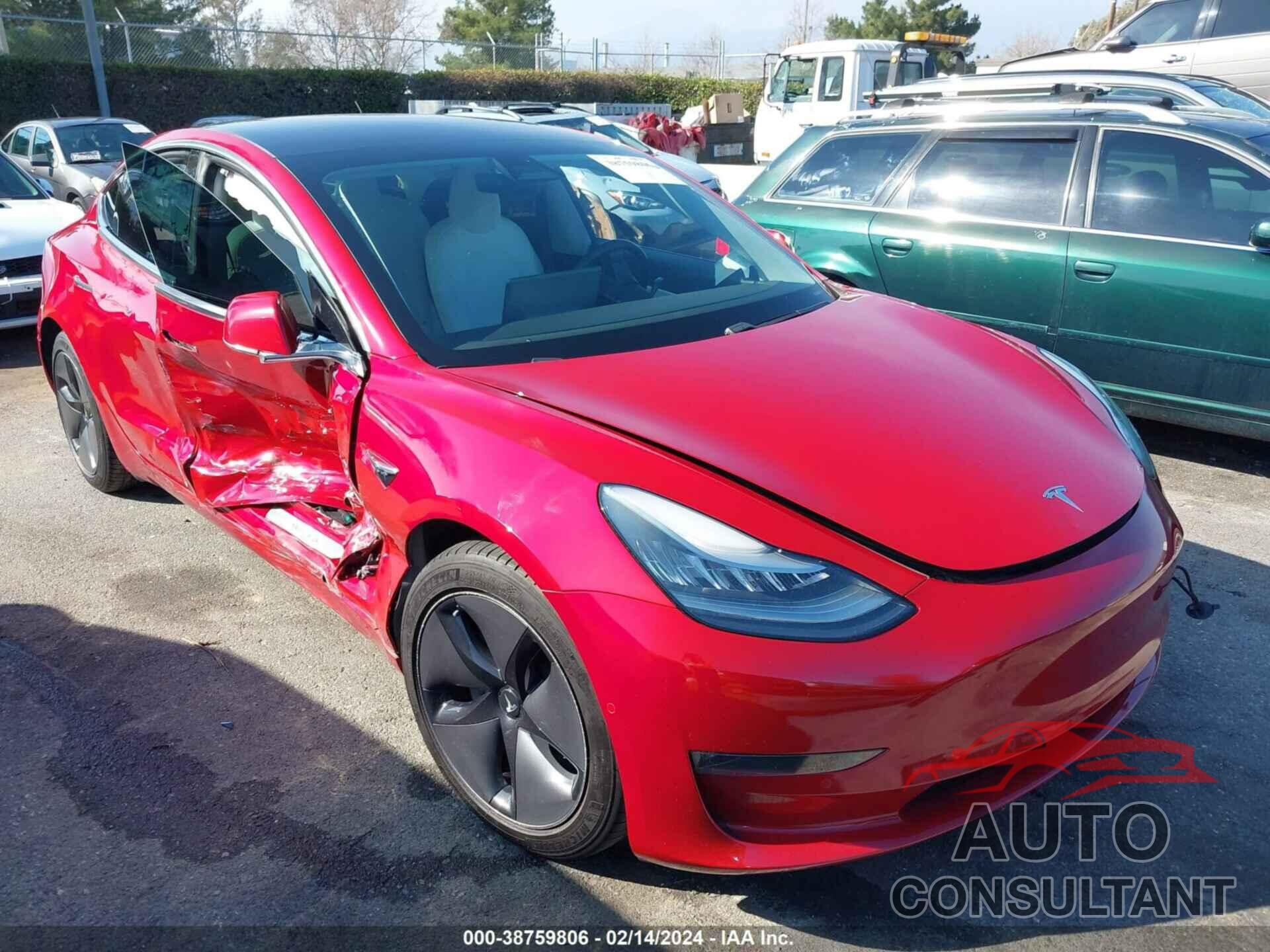 TESLA MODEL 3 2018 - 5YJ3E1EB0JF086069