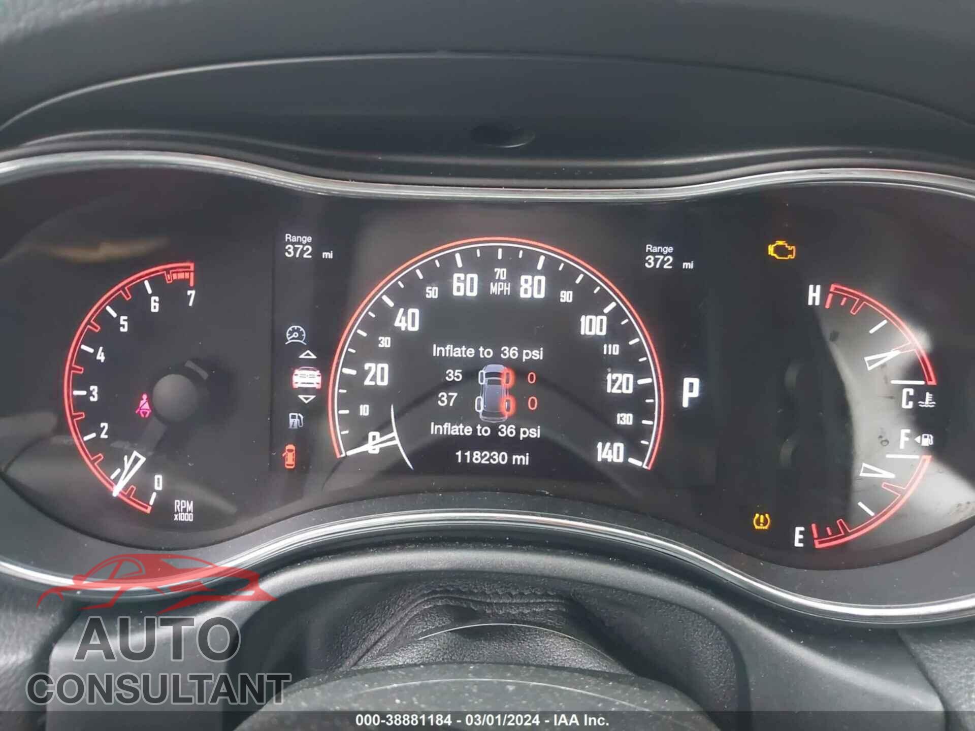 DODGE DURANGO 2017 - 1C4RDHAG1HC762107
