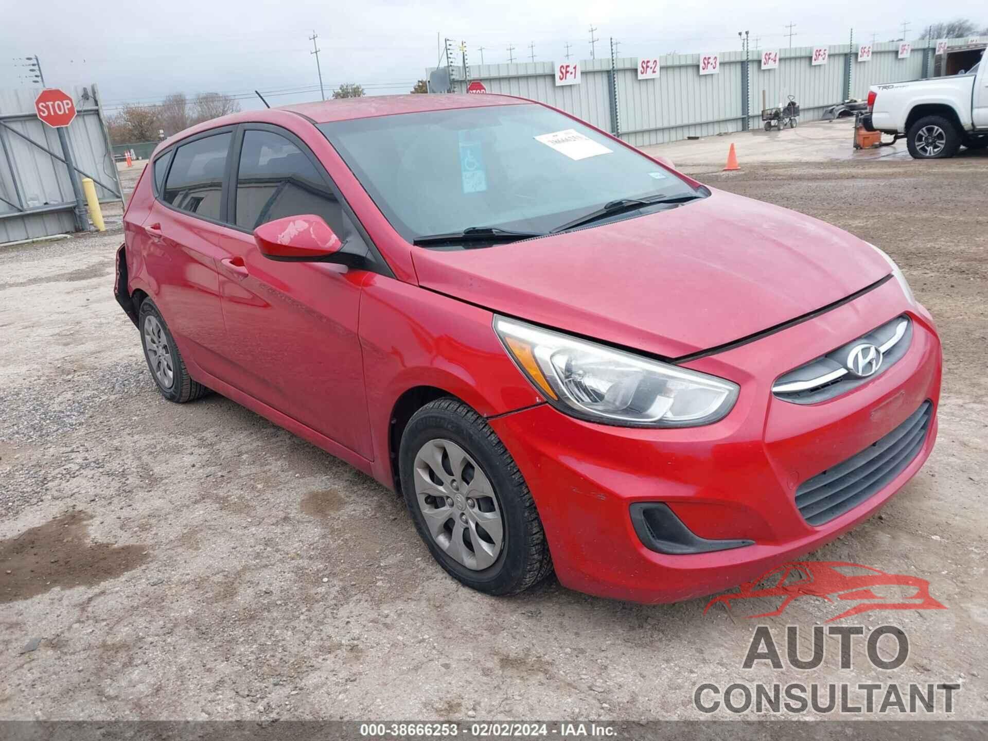 HYUNDAI ACCENT 2016 - KMHCT5AE5GU280699