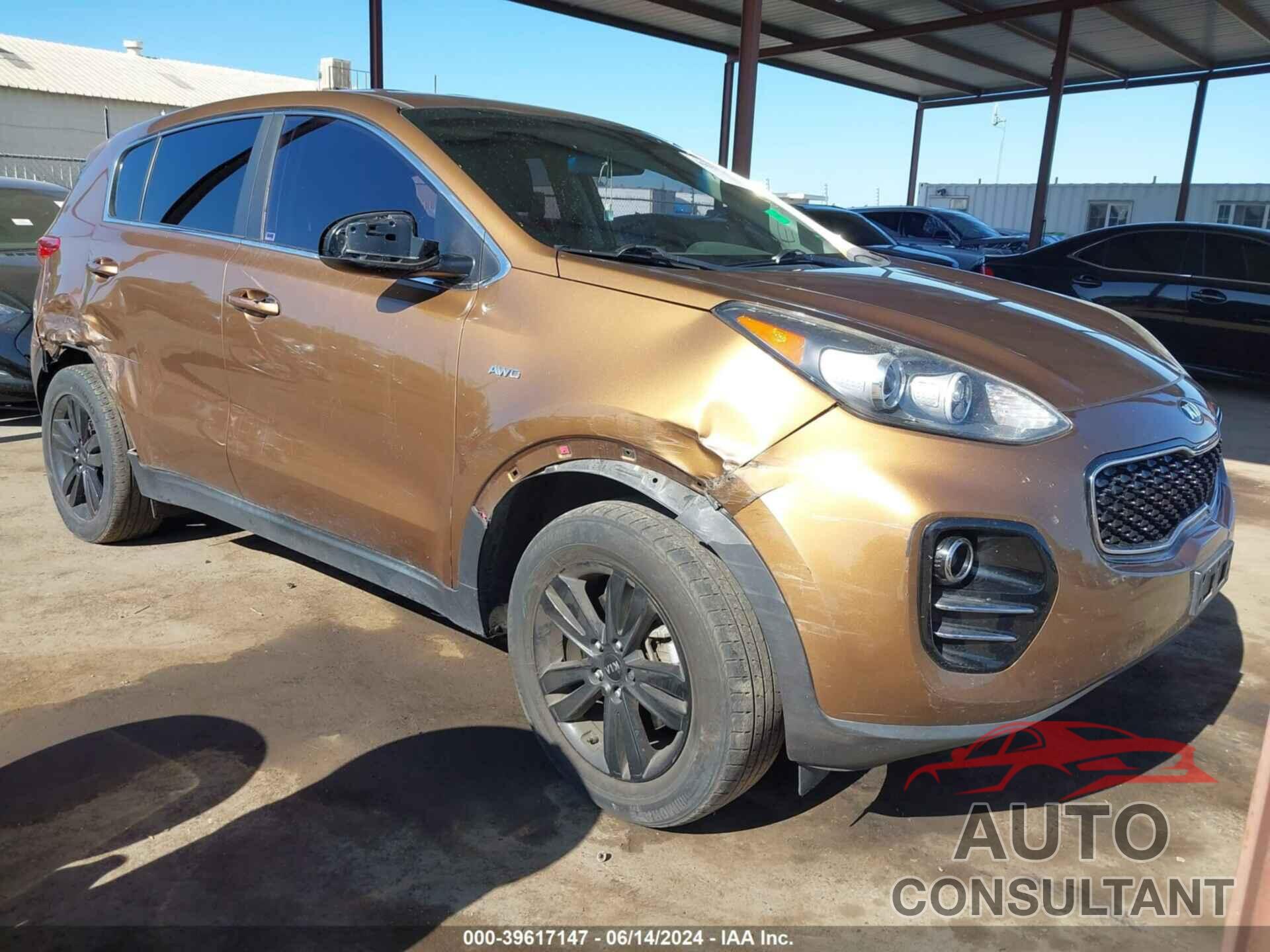 KIA SPORTAGE 2017 - KNDPMCAC9H7163603