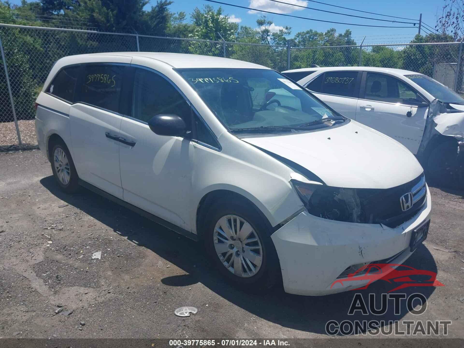 HONDA ODYSSEY 2017 - 5FNRL5H21HB001902