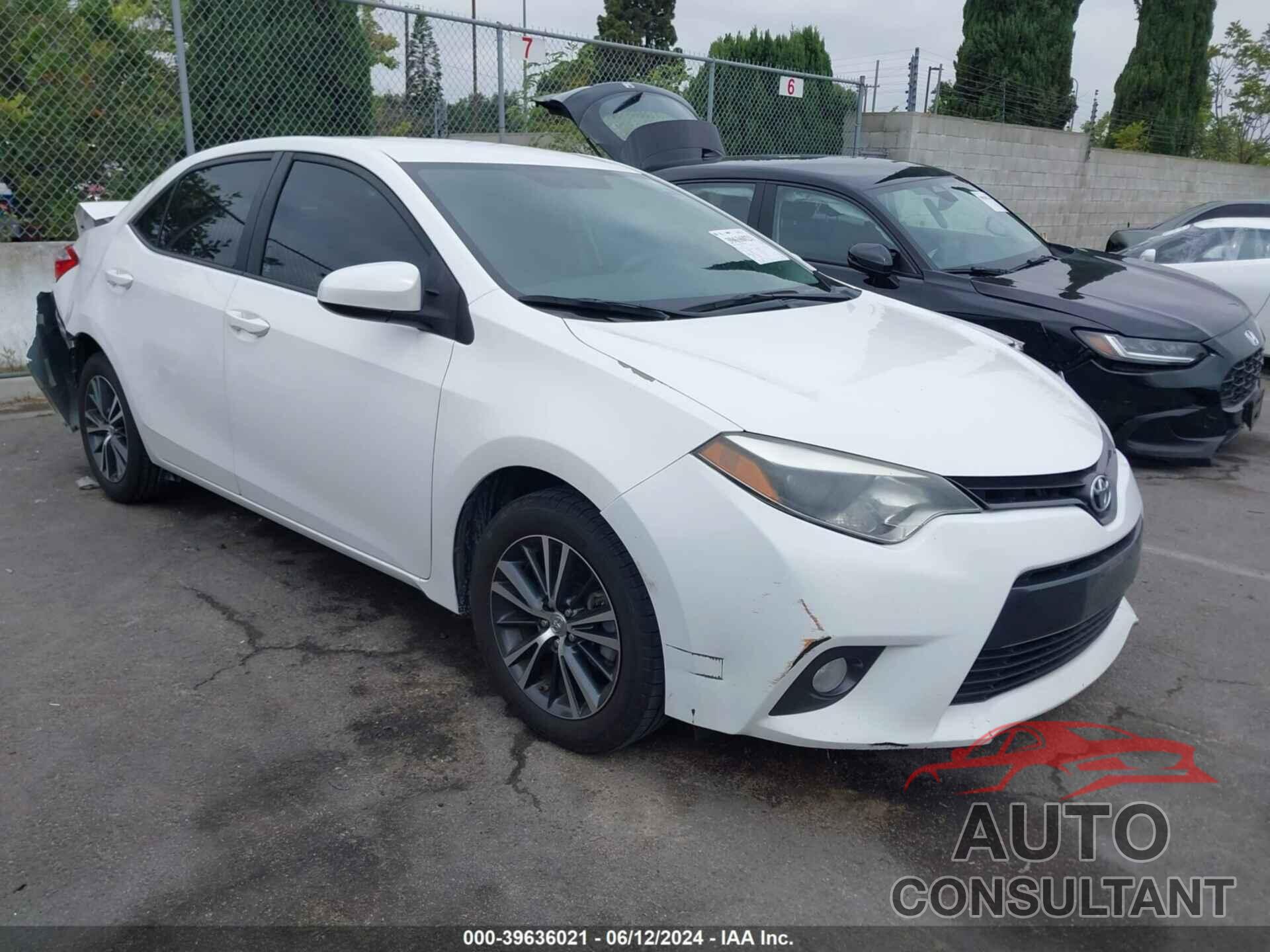 TOYOTA COROLLA 2016 - 5YFBURHE2GP537907