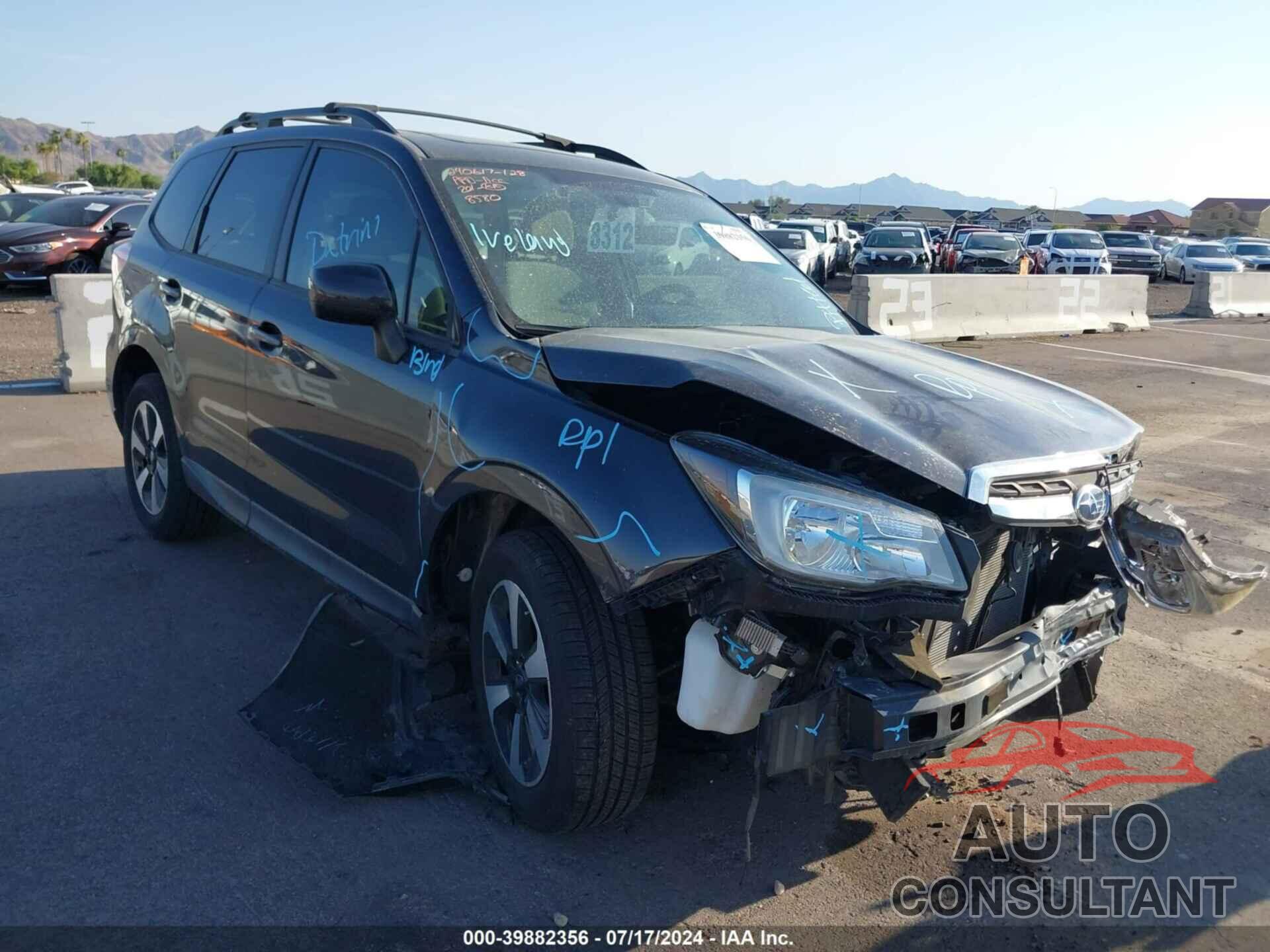 SUBARU FORESTER 2017 - JF2SJAGC1HH558580