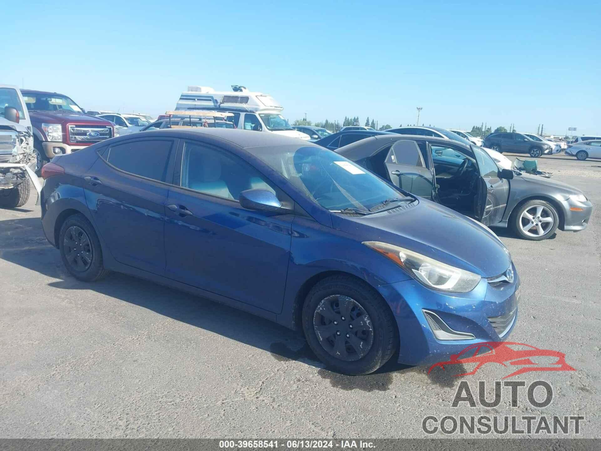 HYUNDAI ELANTRA 2016 - 5NPDH4AE1GH702711