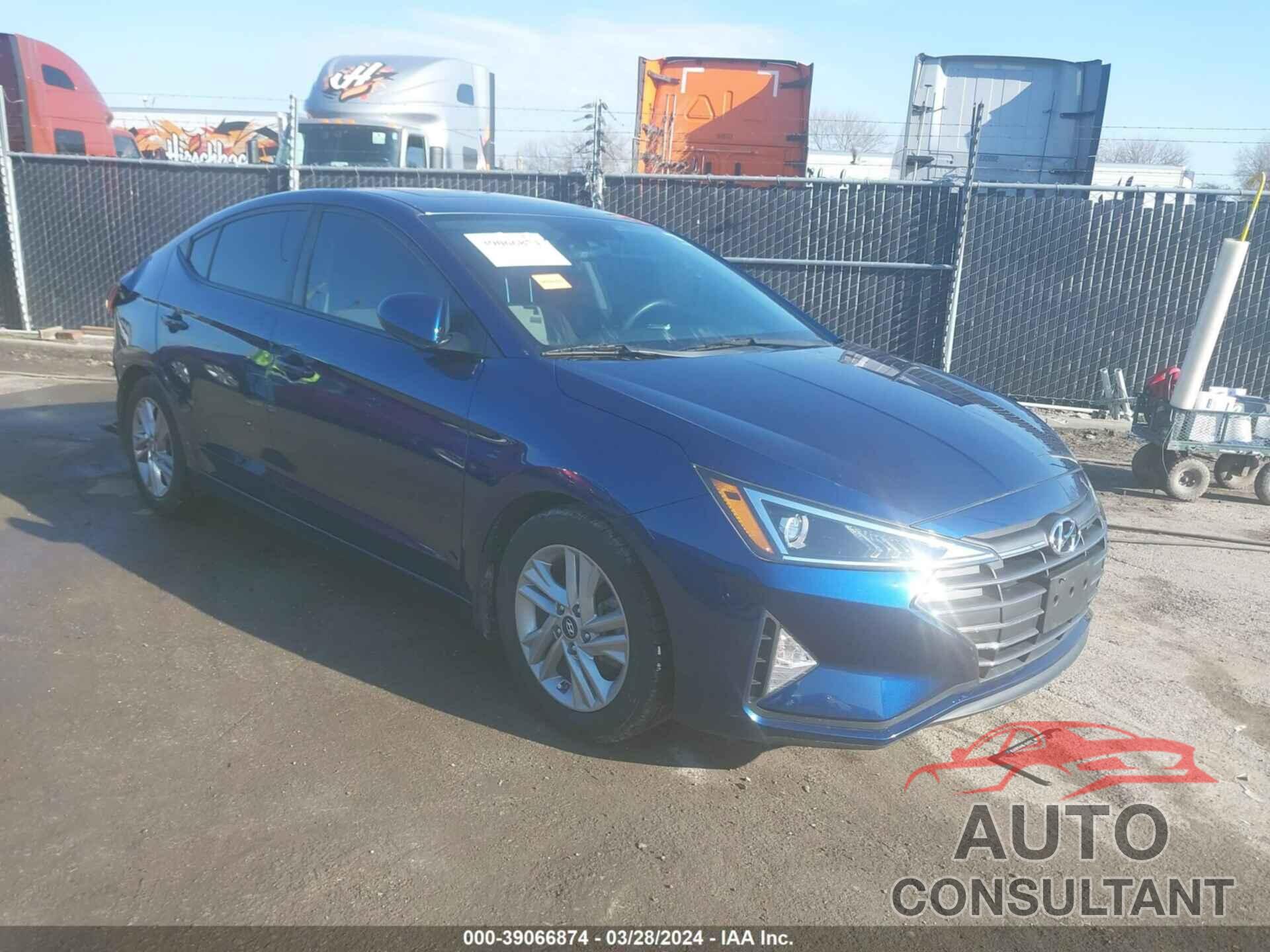 HYUNDAI ELANTRA 2020 - 5NPD84LF4LH543439