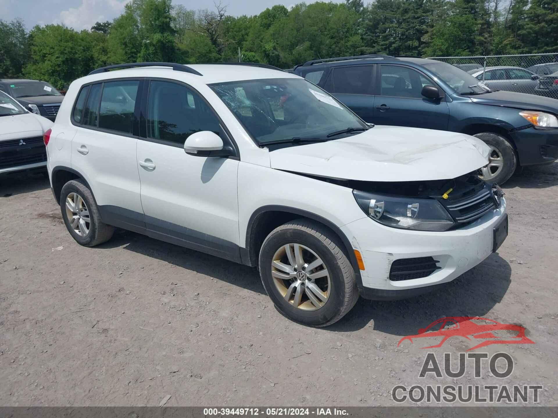 VOLKSWAGEN TIGUAN 2017 - WVGBV7AX1HK022423