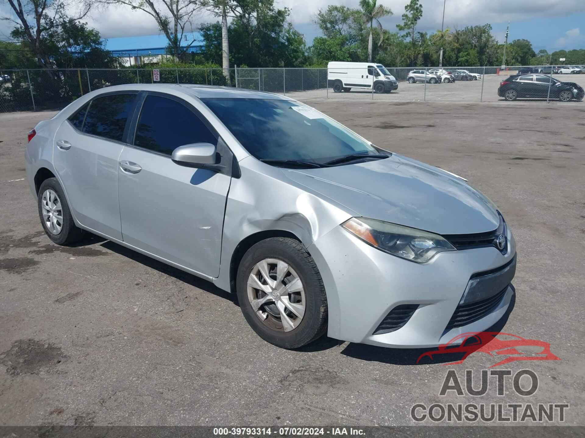 TOYOTA COROLLA 2016 - 2T1BURHE7GC677404