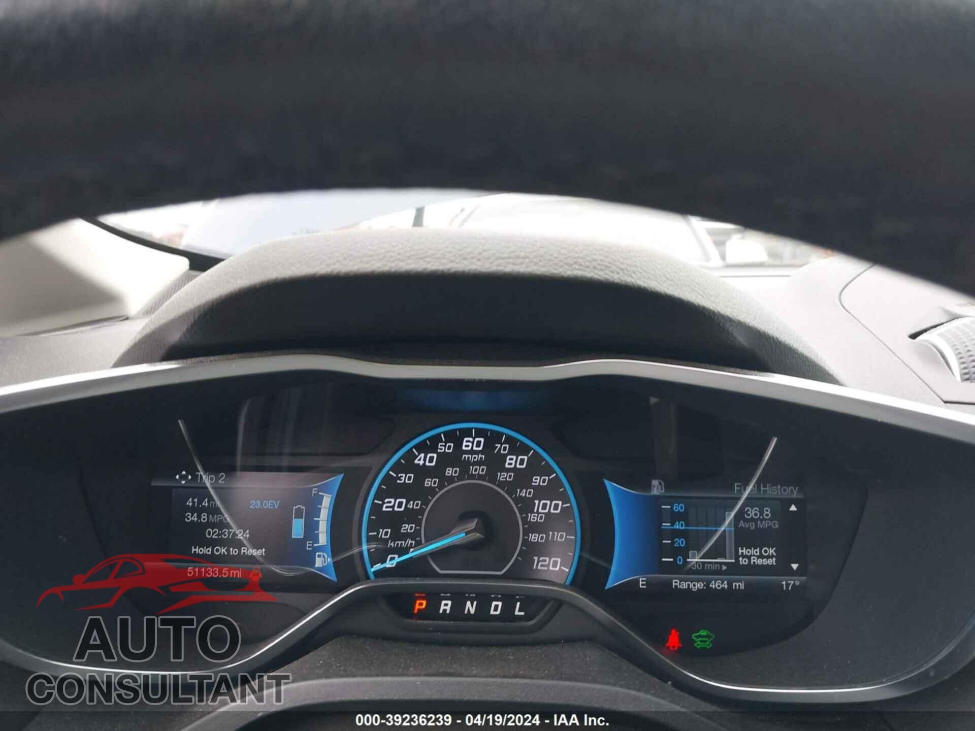 FORD C-MAX HYBRID 2017 - 1FADP5AUXHL110856