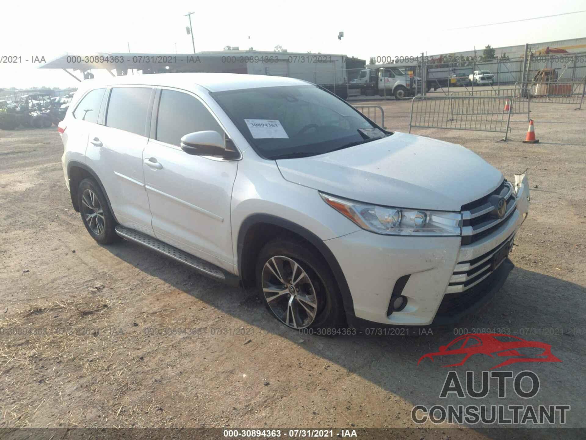 TOYOTA HIGHLANDER 2017 - 5TDZZRFH6HS216653