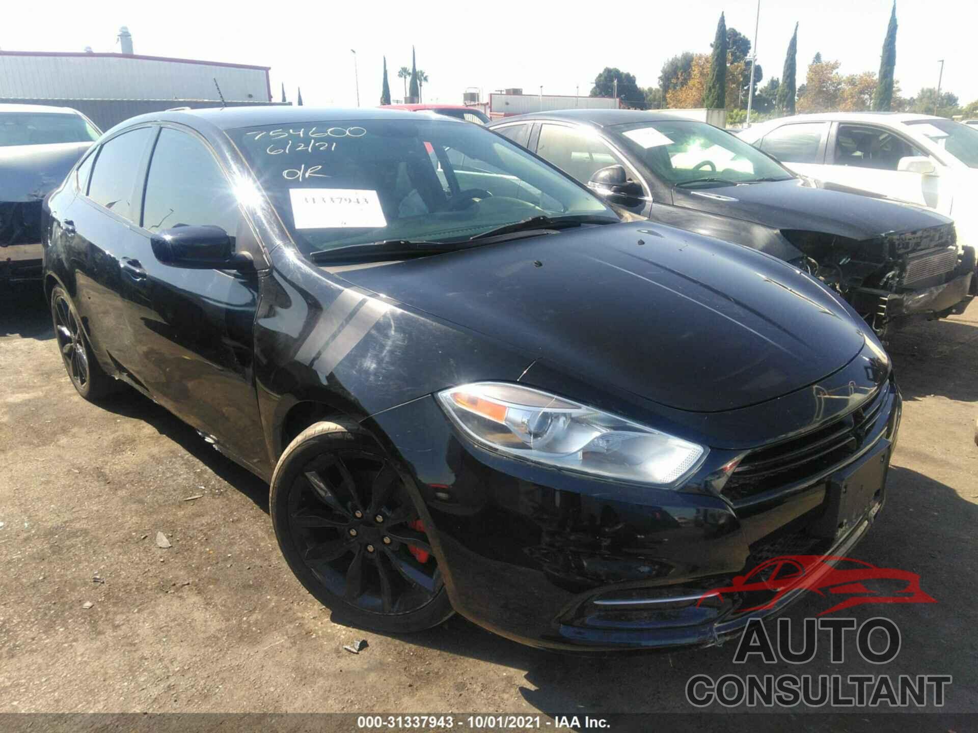 DODGE DART 2016 - 1C3CDFAA4GD592795