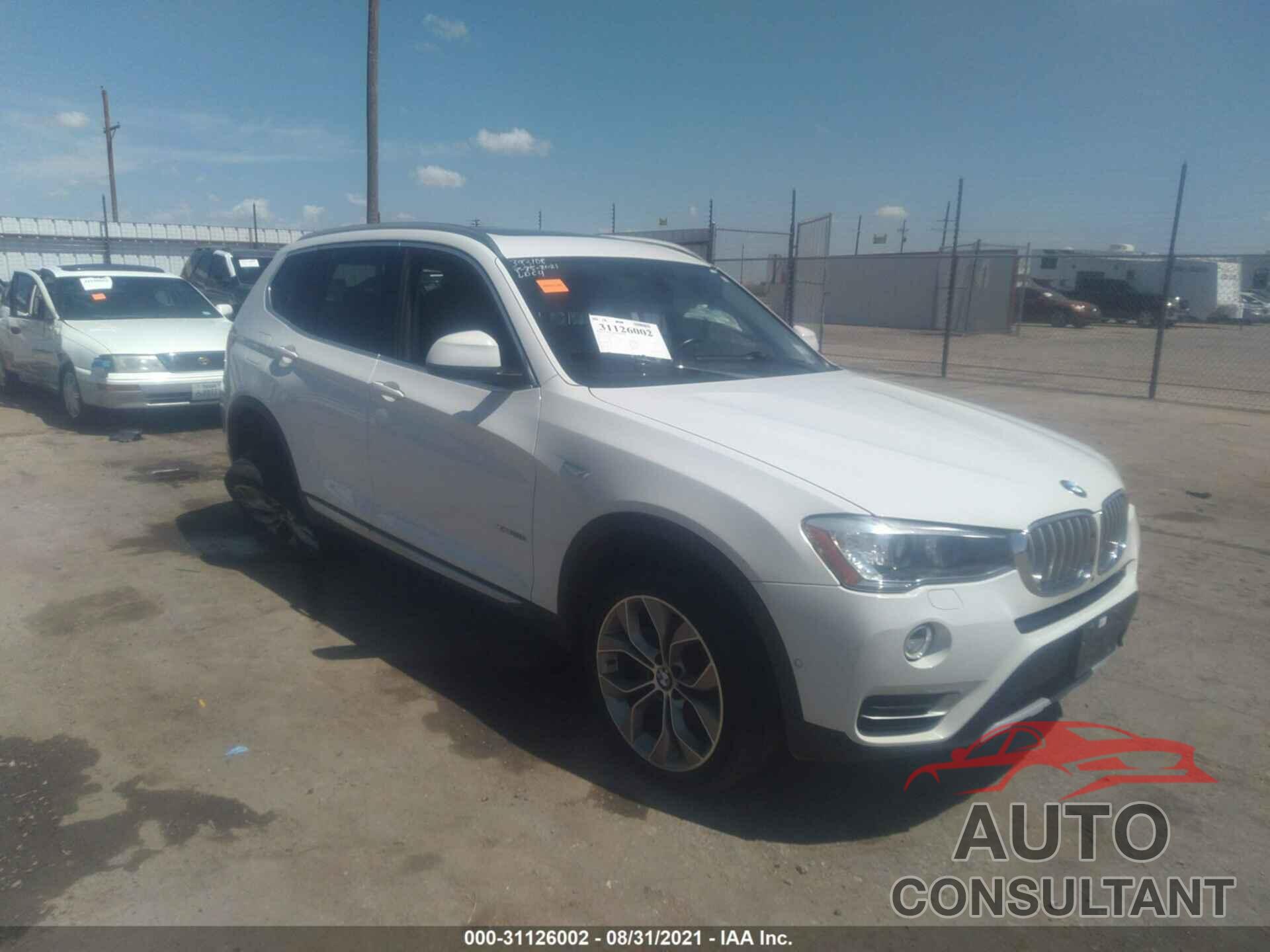 BMW X3 2016 - 5UXWX9C56G0D92835