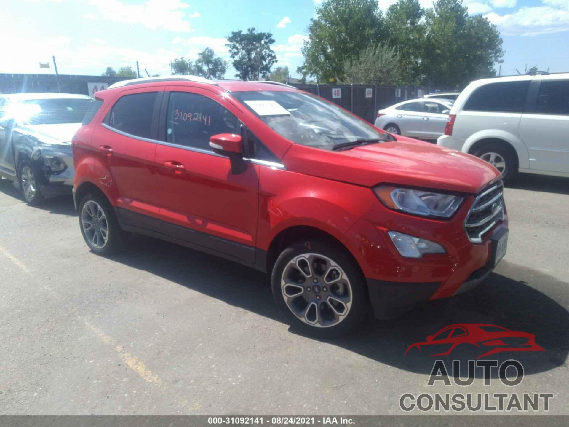 FORD ECOSPORT 2020 - MAJ6S3KL9LC349227