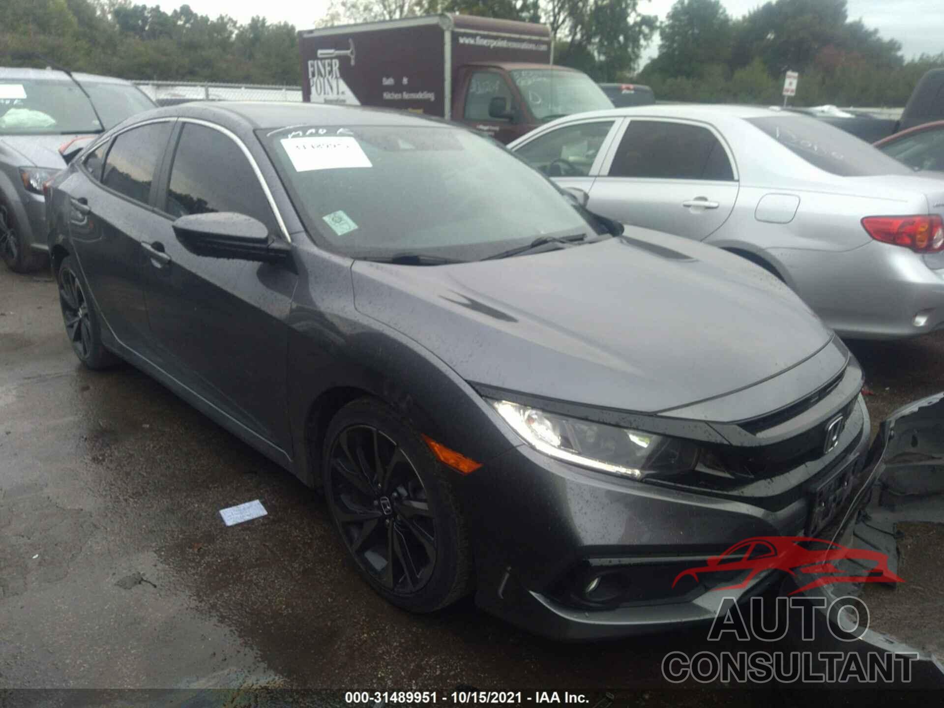 HONDA CIVIC SEDAN 2019 - 2HGFC2F8XKH589553