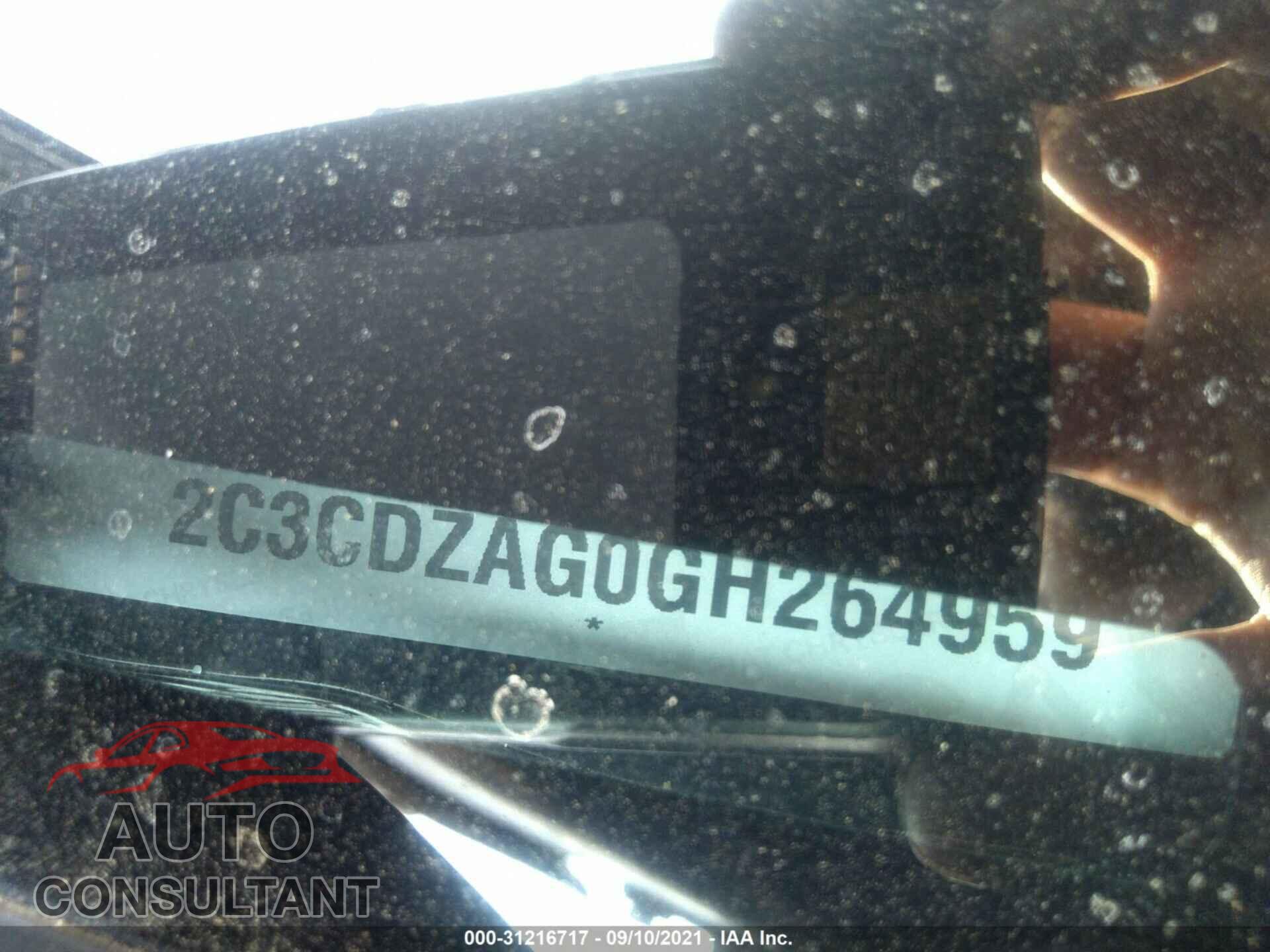 DODGE CHALLENGER 2016 - 2C3CDZAG0GH264959