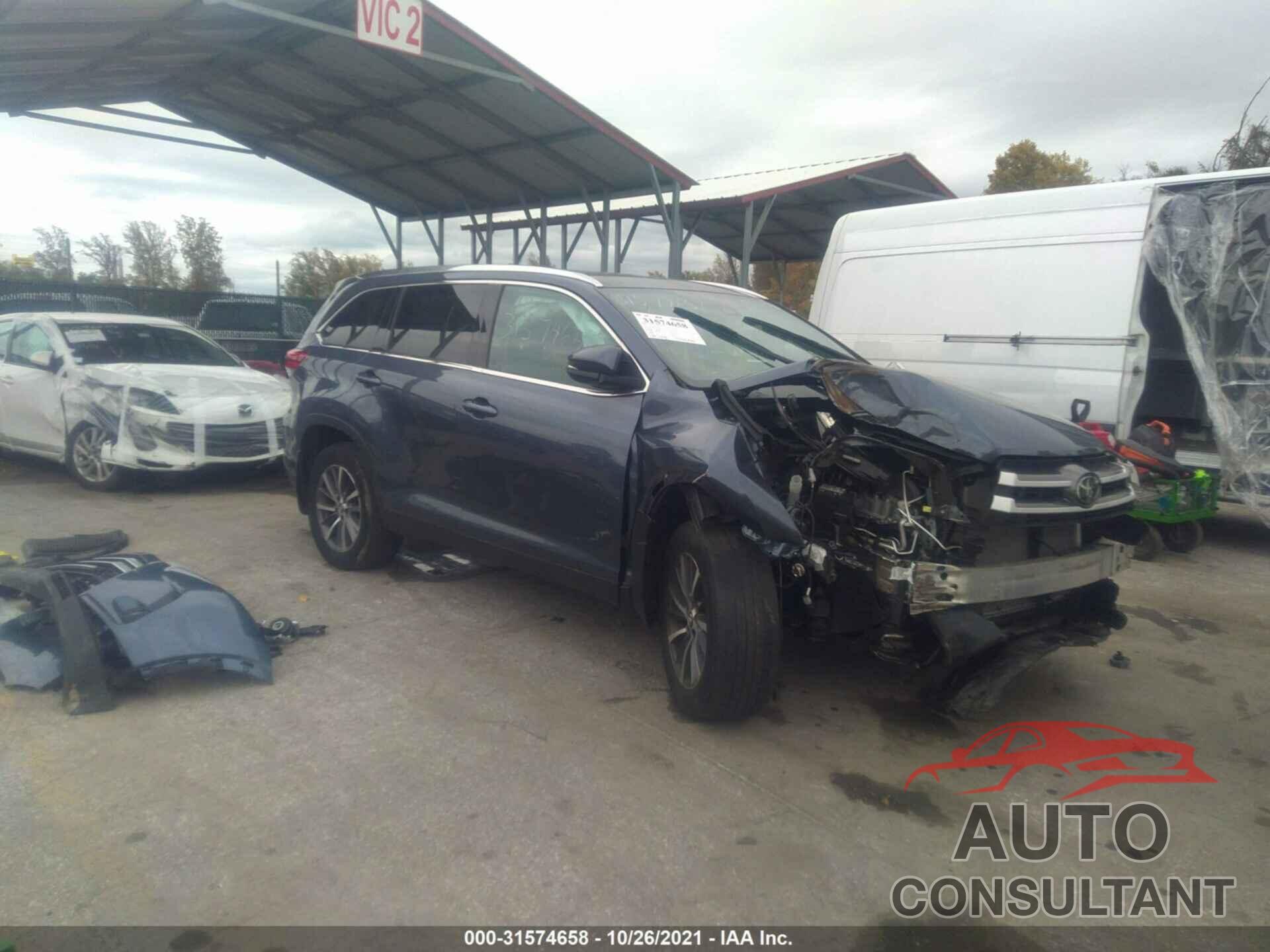 TOYOTA HIGHLANDER 2019 - 5TDJZRFH3KS982294
