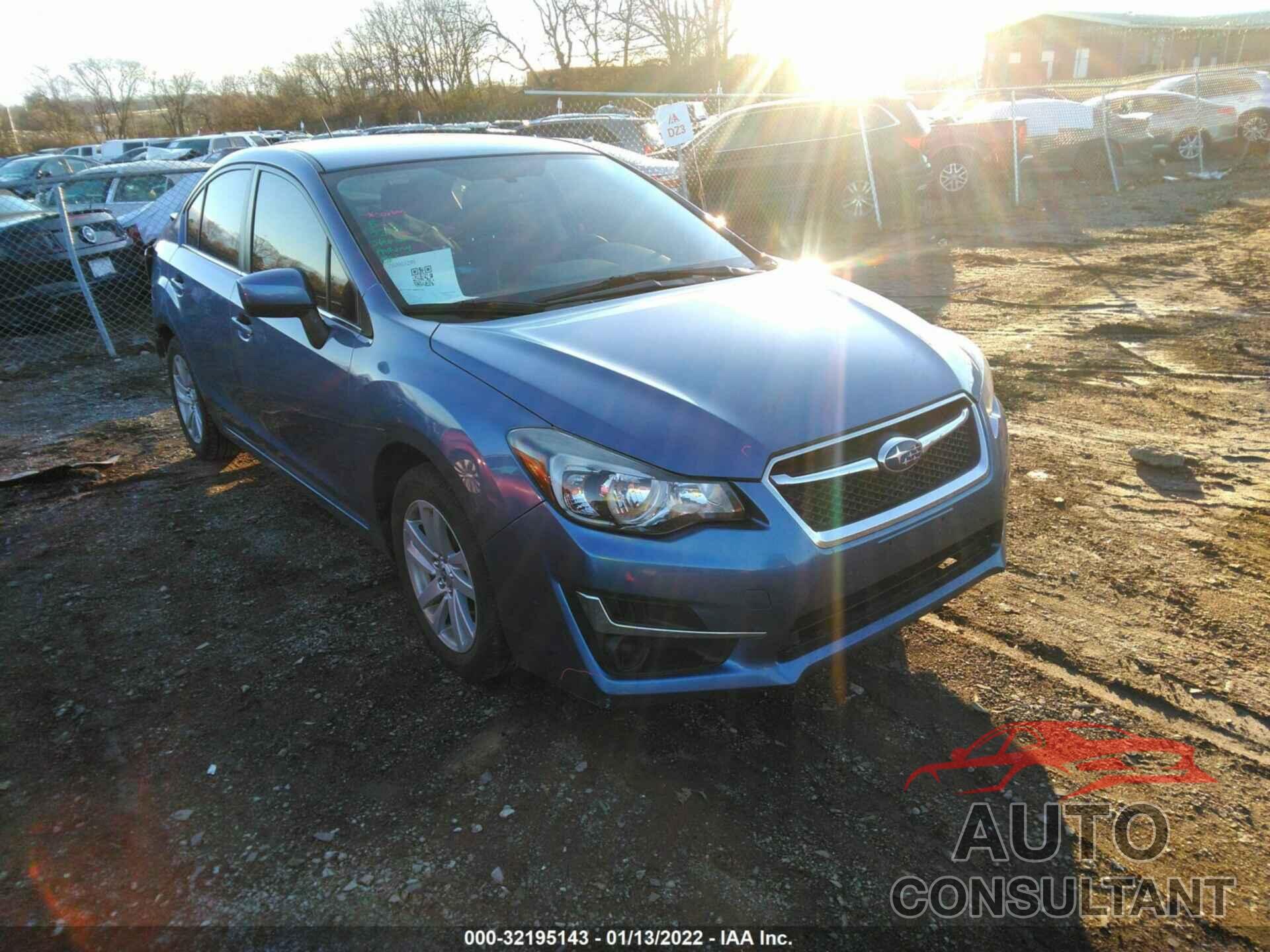 SUBARU IMPREZA SEDAN 2016 - JF1GJAB64GH009532