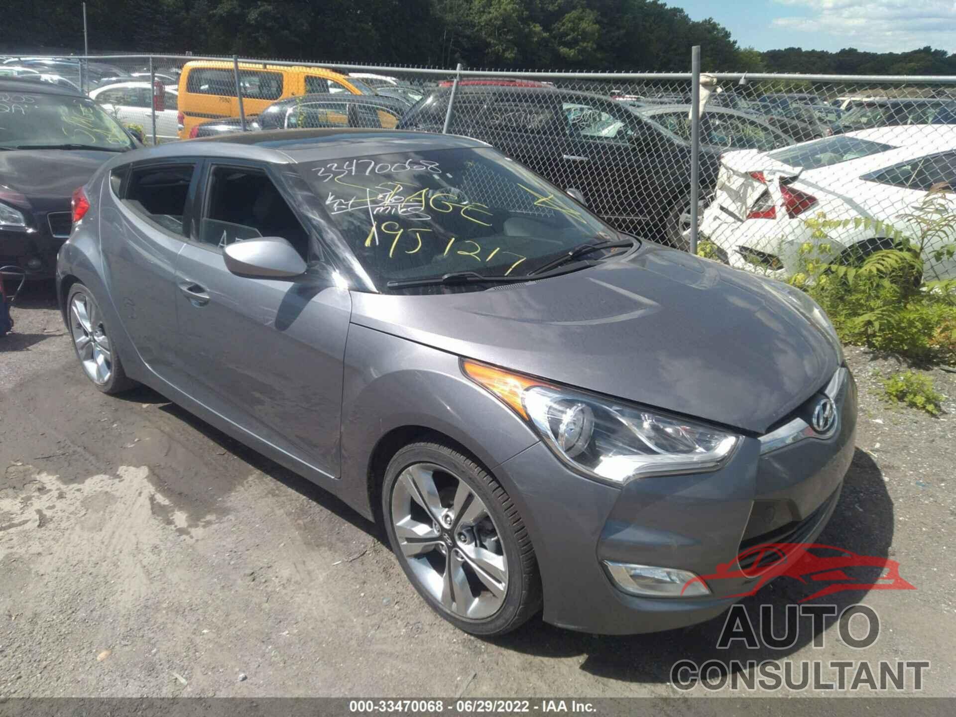 HYUNDAI VELOSTER 2016 - KMHTC6AD4GU261798