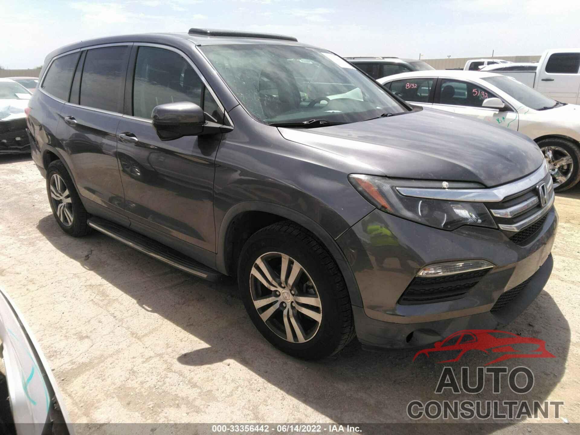 HONDA PILOT 2017 - 5FNYF6H50HB012201