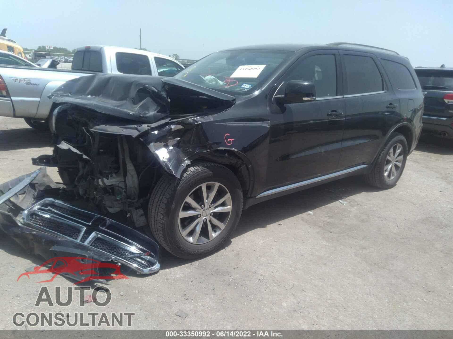 DODGE DURANGO 2016 - 1C4RDJDGXGC460137