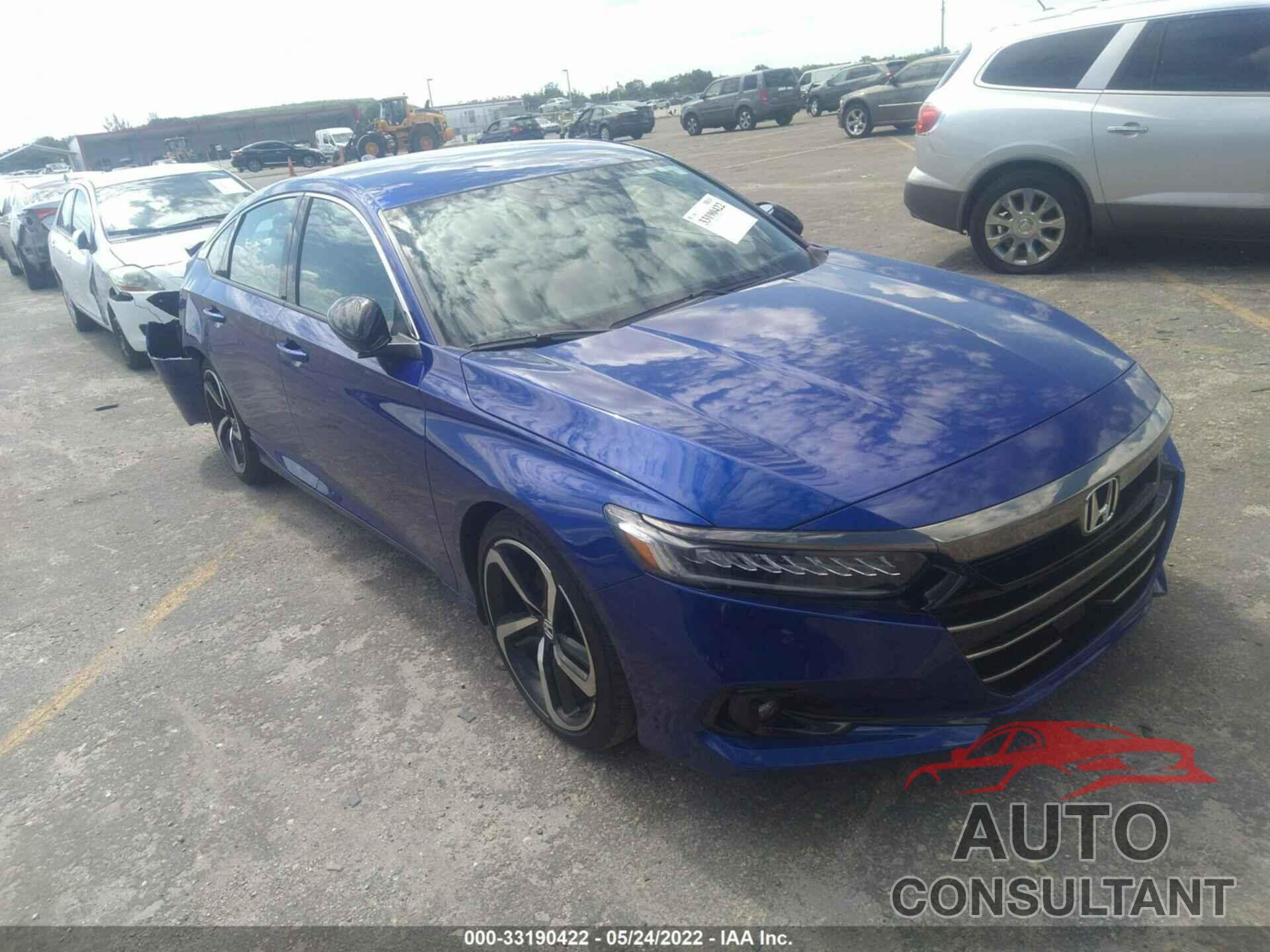 HONDA ACCORD SEDAN 2022 - 1HGCV1F38NA030999