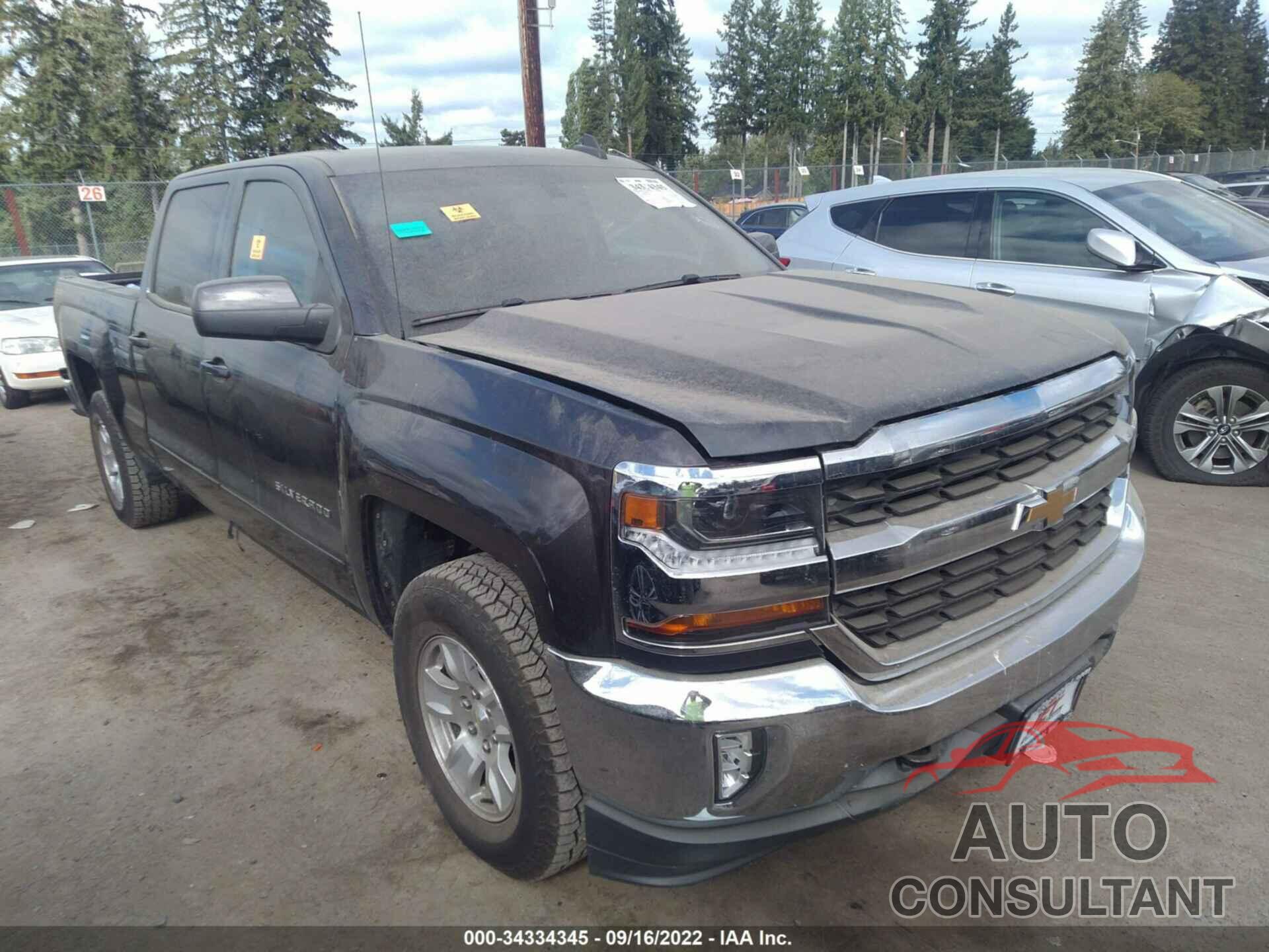 CHEVROLET SILVERADO 1500 2016 - 1GCUKREC5GF198214