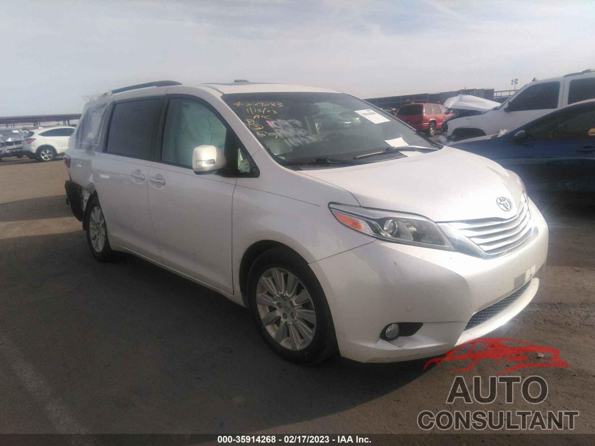 TOYOTA SIENNA 2016 - 5TDYK3DC6GS736824