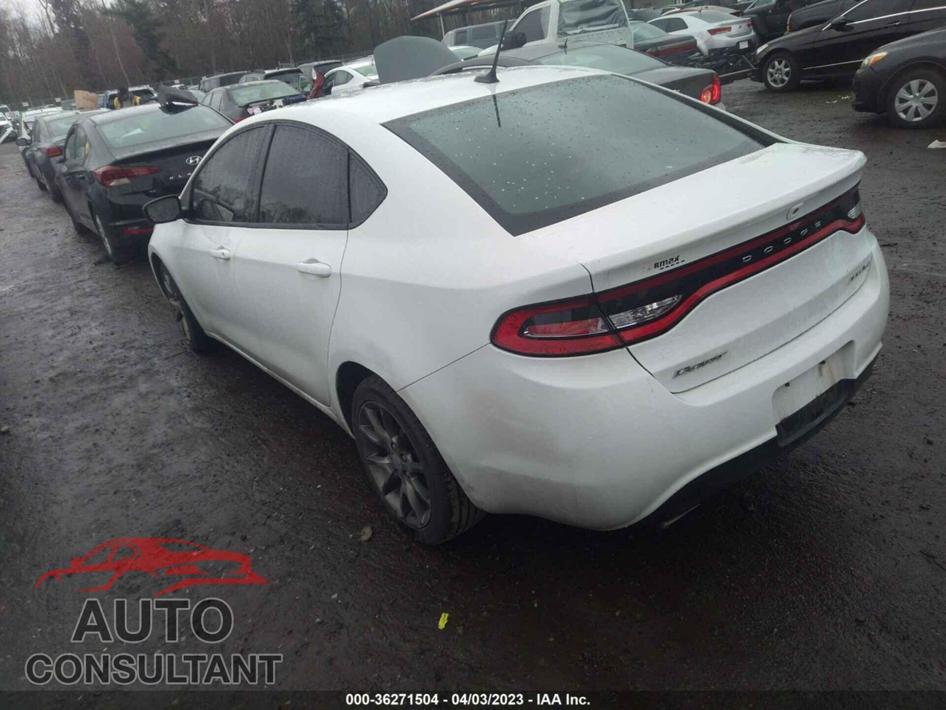 DODGE DART 2015 - 1C3CDFBB3FD165372