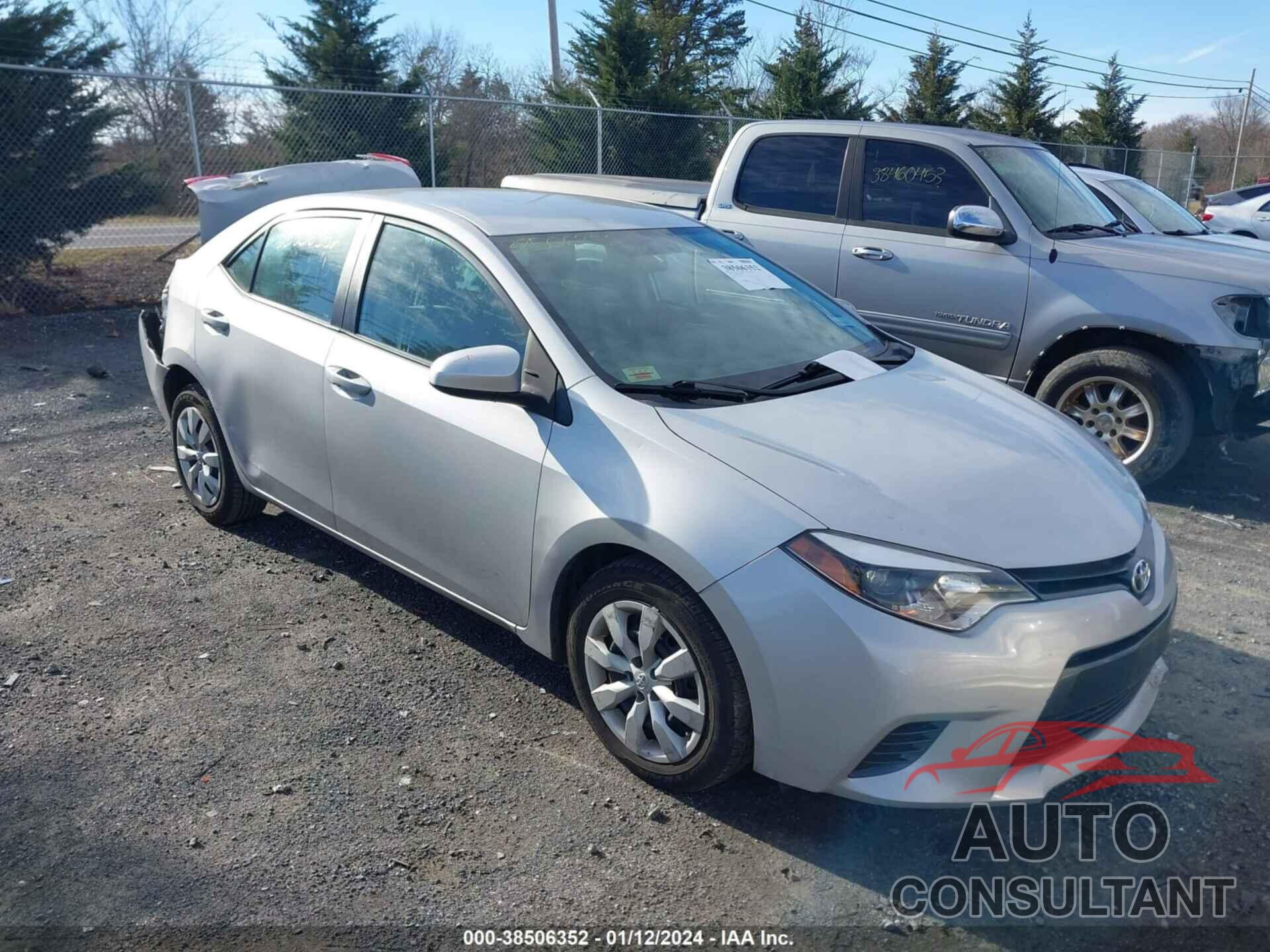 TOYOTA COROLLA 2016 - 2T1BURHE6GC726303