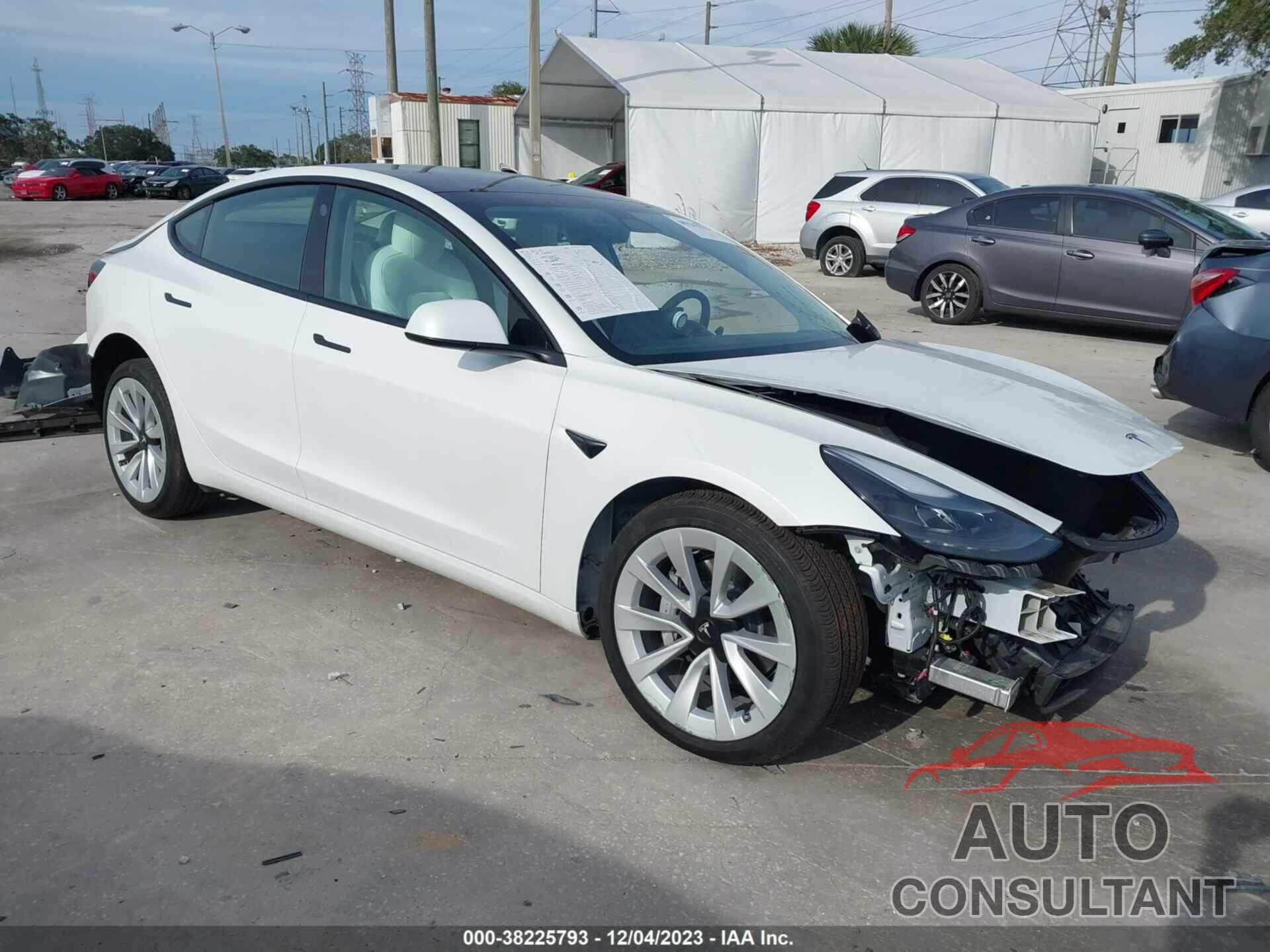 TESLA MODEL 3 2022 - 5YJ3E1EB4NF176931