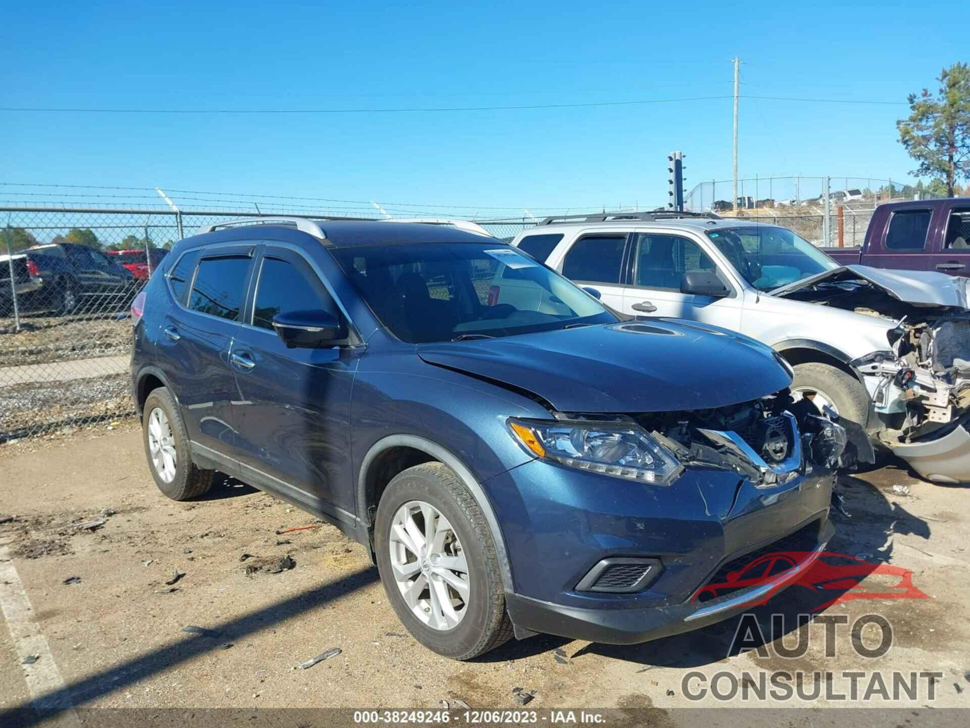 NISSAN ROGUE 2015 - KNMAT2MT8FP575782