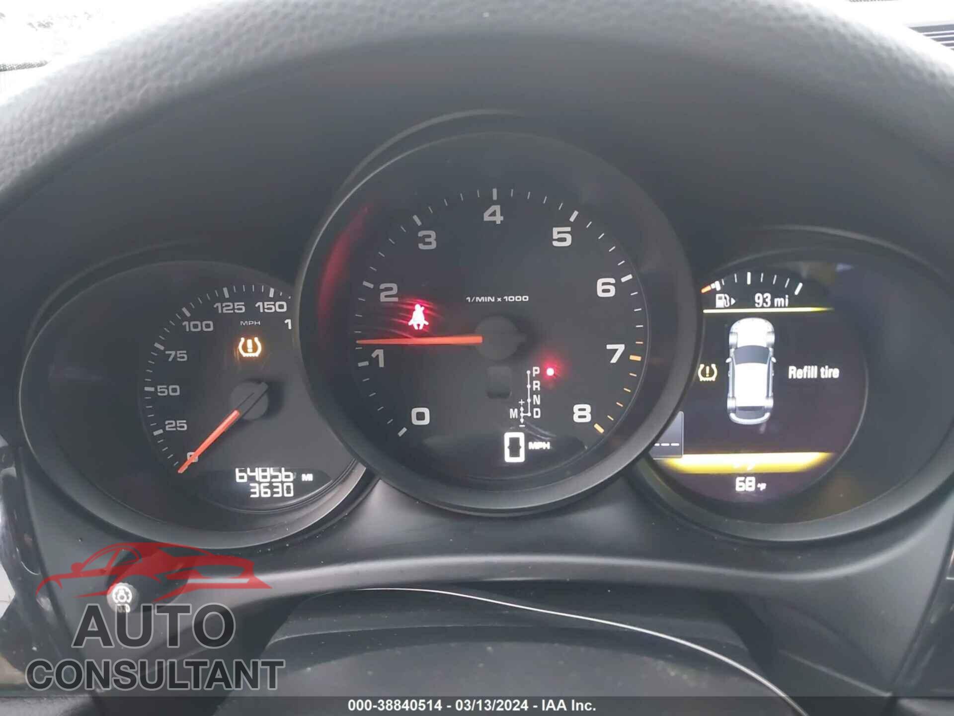 PORSCHE MACAN 2018 - WP1AA2A55JLB04909