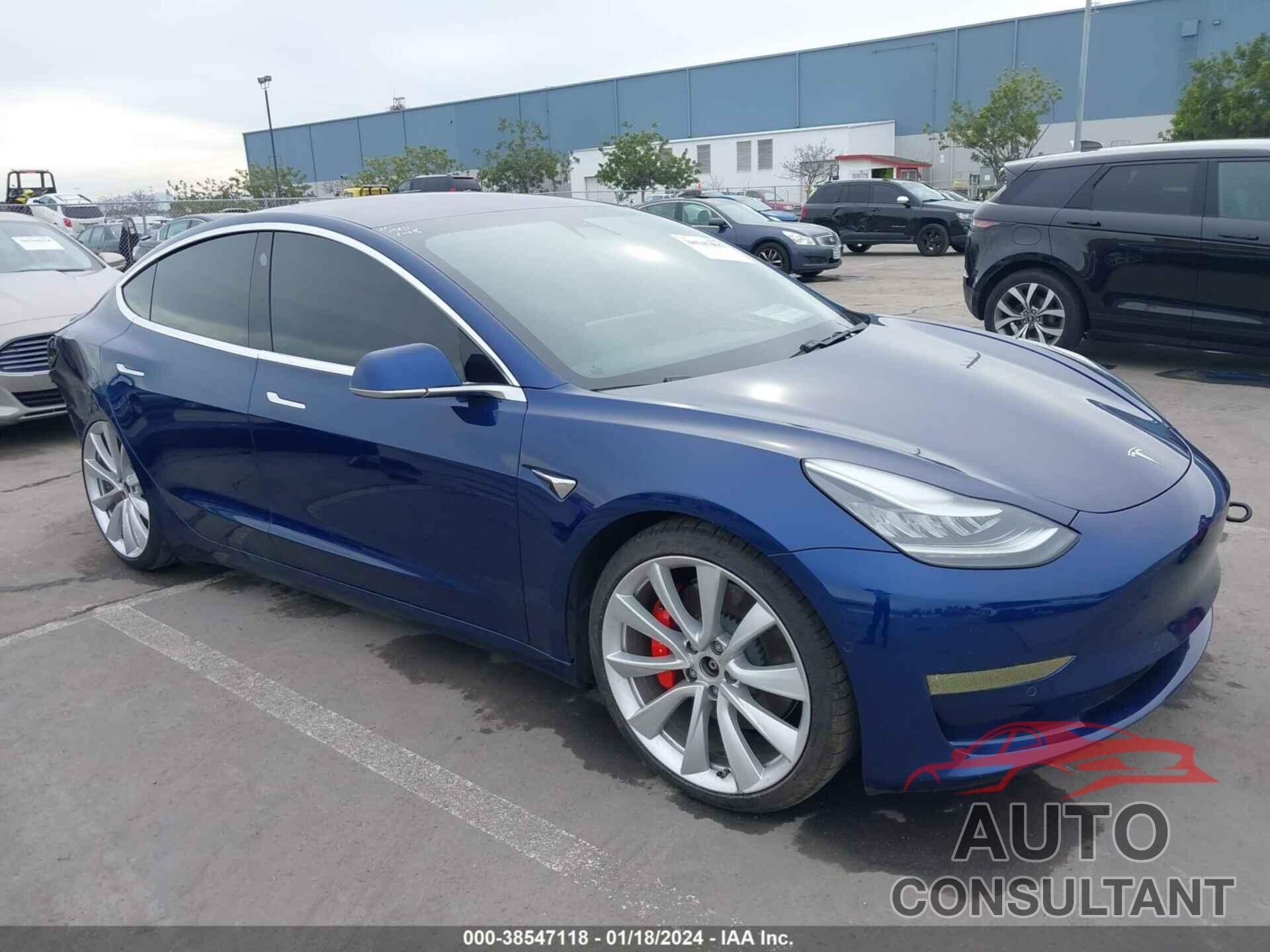 TESLA MODEL 3 2019 - 5YJ3E1EB5KF231382